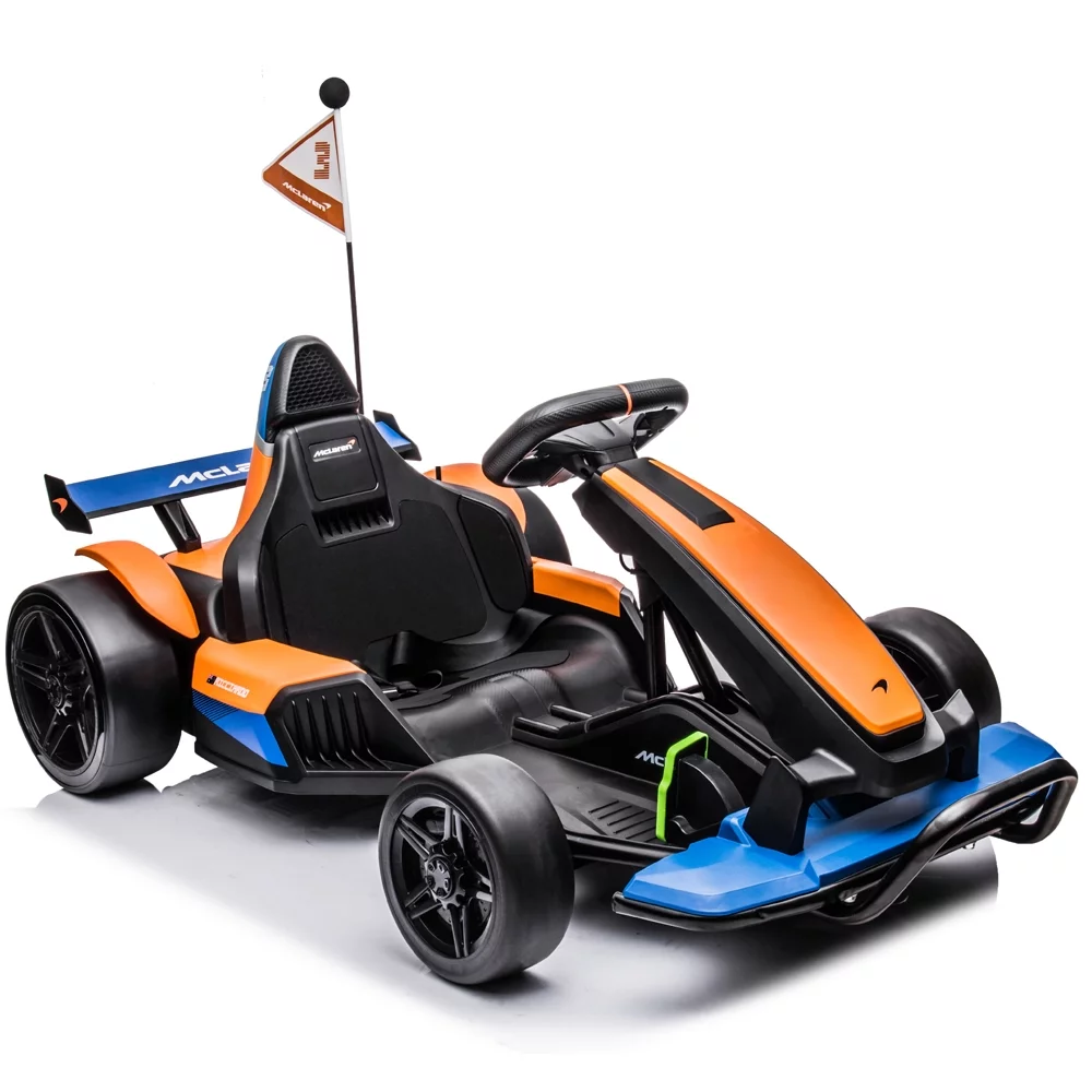 Sesslife 24 V Mclaren Go Kart Powered Ride-On with Bluetooth Function and LED Lights - Womvr
