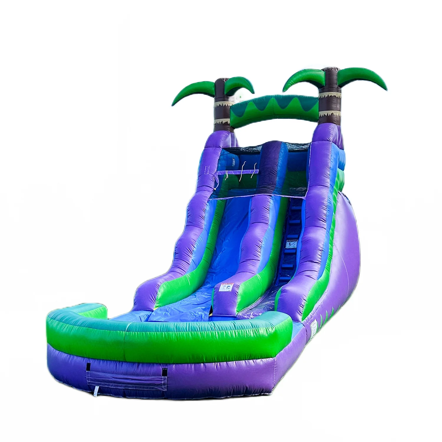 HeroKiddo 16FT Tropical Commercial Grade Inflatable Water Slide with Pool for Kids and Adults (with Blower), Wet Dry Use, Summer Games Fun - Womvr