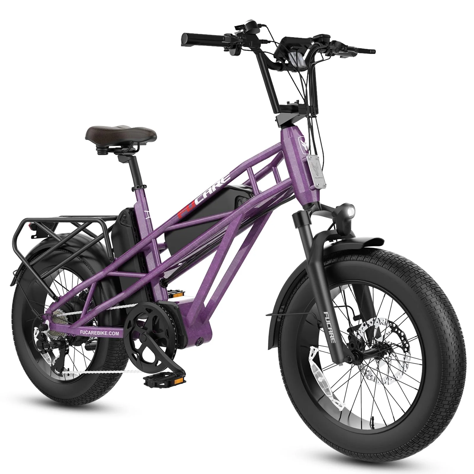 Fucare Electric Bike Gemini X for Adults 20x4.0 Fat Tire, 48V 30Ah Battery E-Bike - Womvr