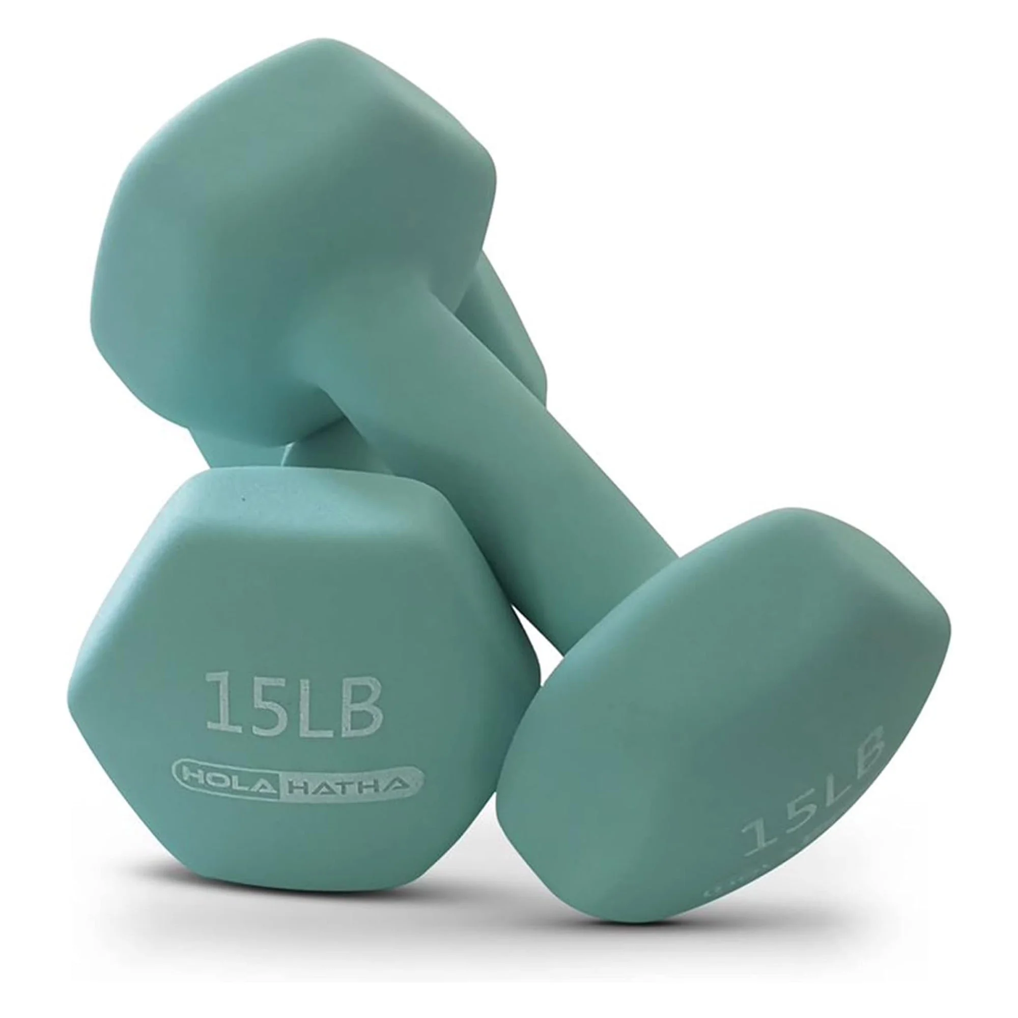 HolaHatha 3, 5, and 8 Pound Dumbbell Hand Weight Set with Storage Rack, Multi - Womvr