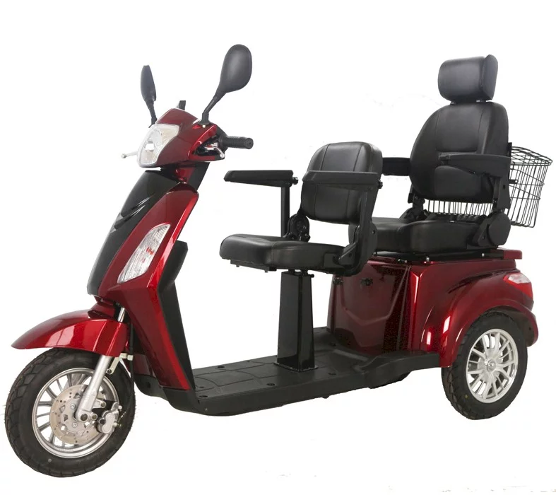 Two-seater Double Electric Mobility Senior Scooter Trike - Womvr