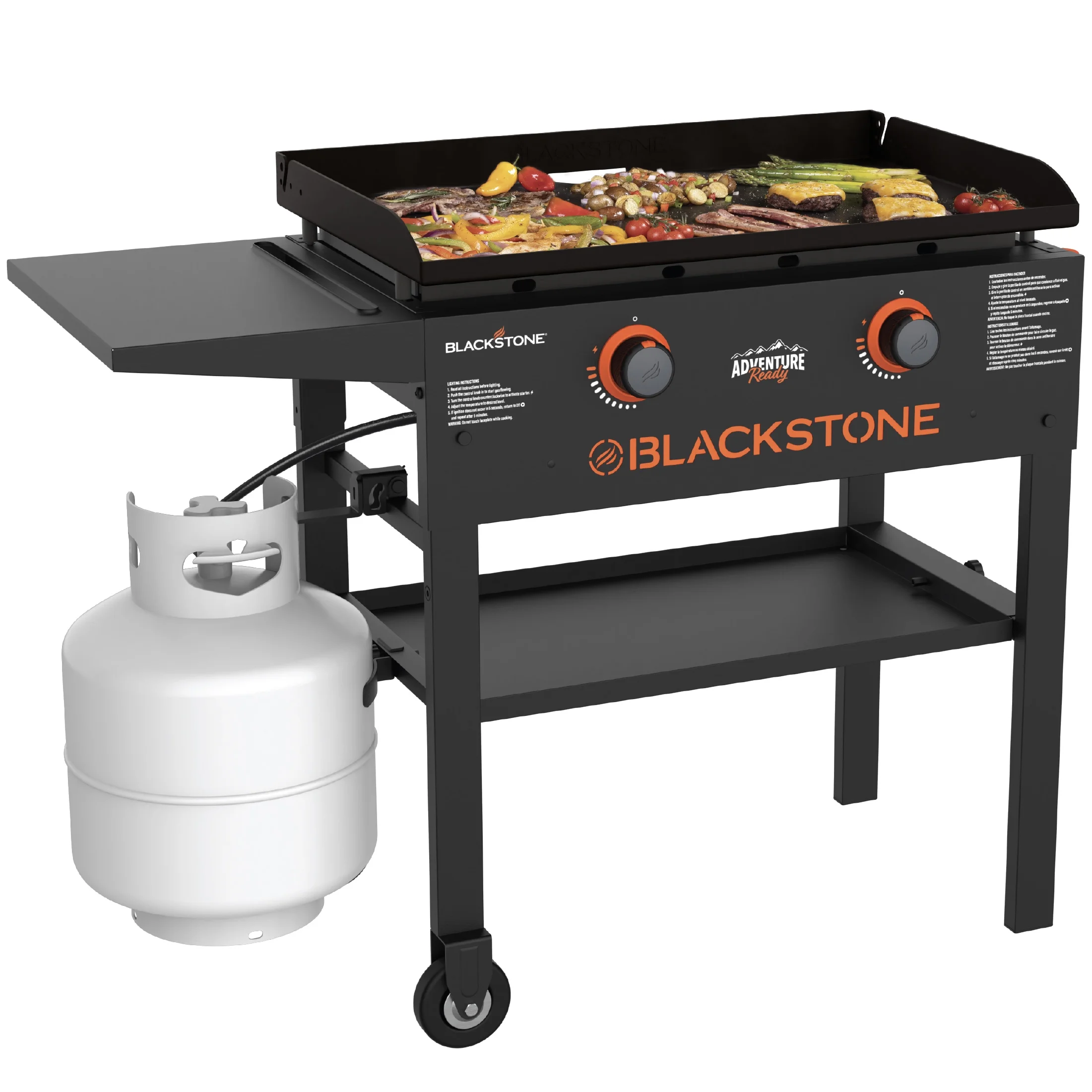 Blackstone Adventure Ready 2-Burner 28” Propane Griddle with Omnivore Griddle Plate - Womvr