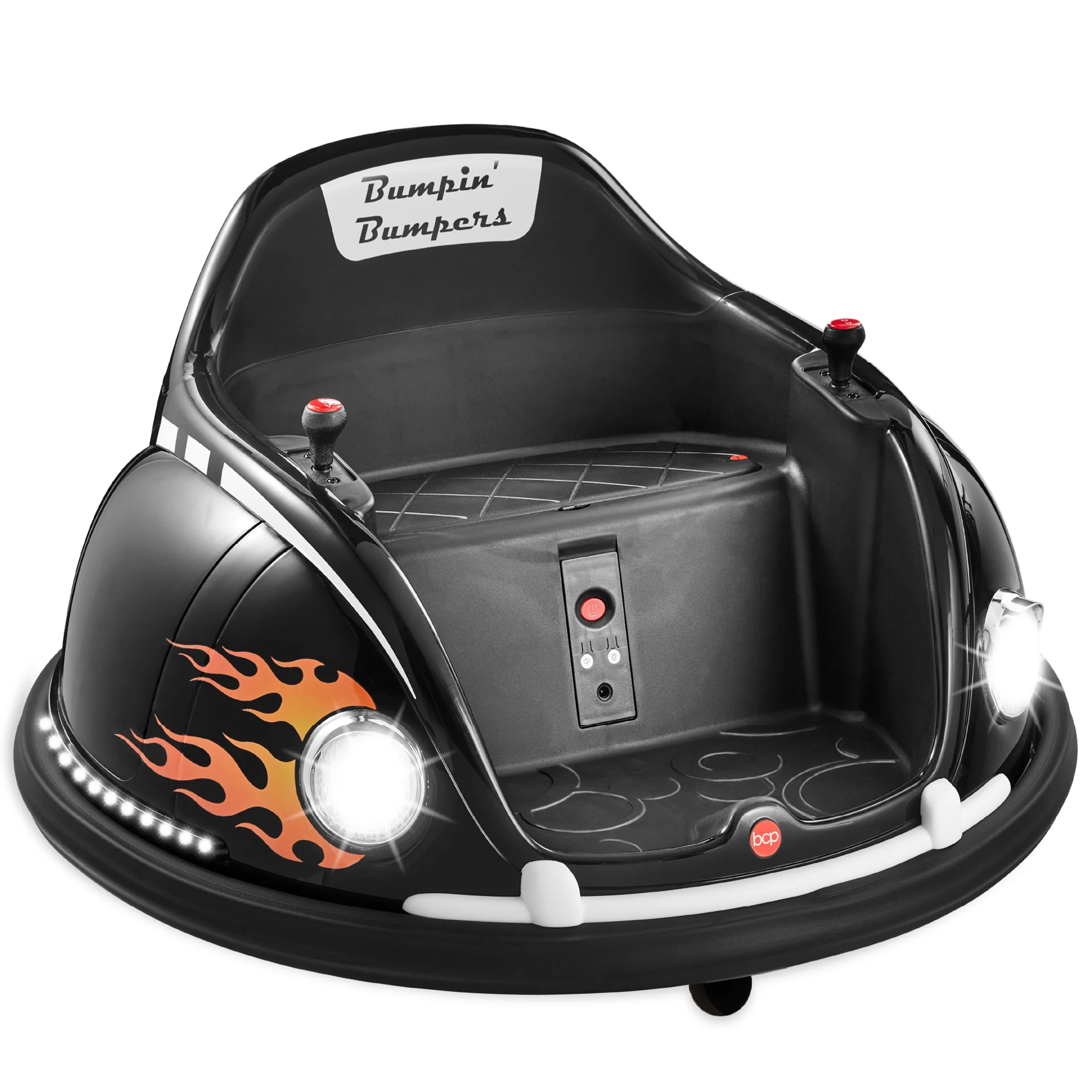 Best Choice Products 6V Kids Ride On Bumper Car Toy w/ Remote Control, Harness, Lights, 360 Degree Spin - Pink - Womvr