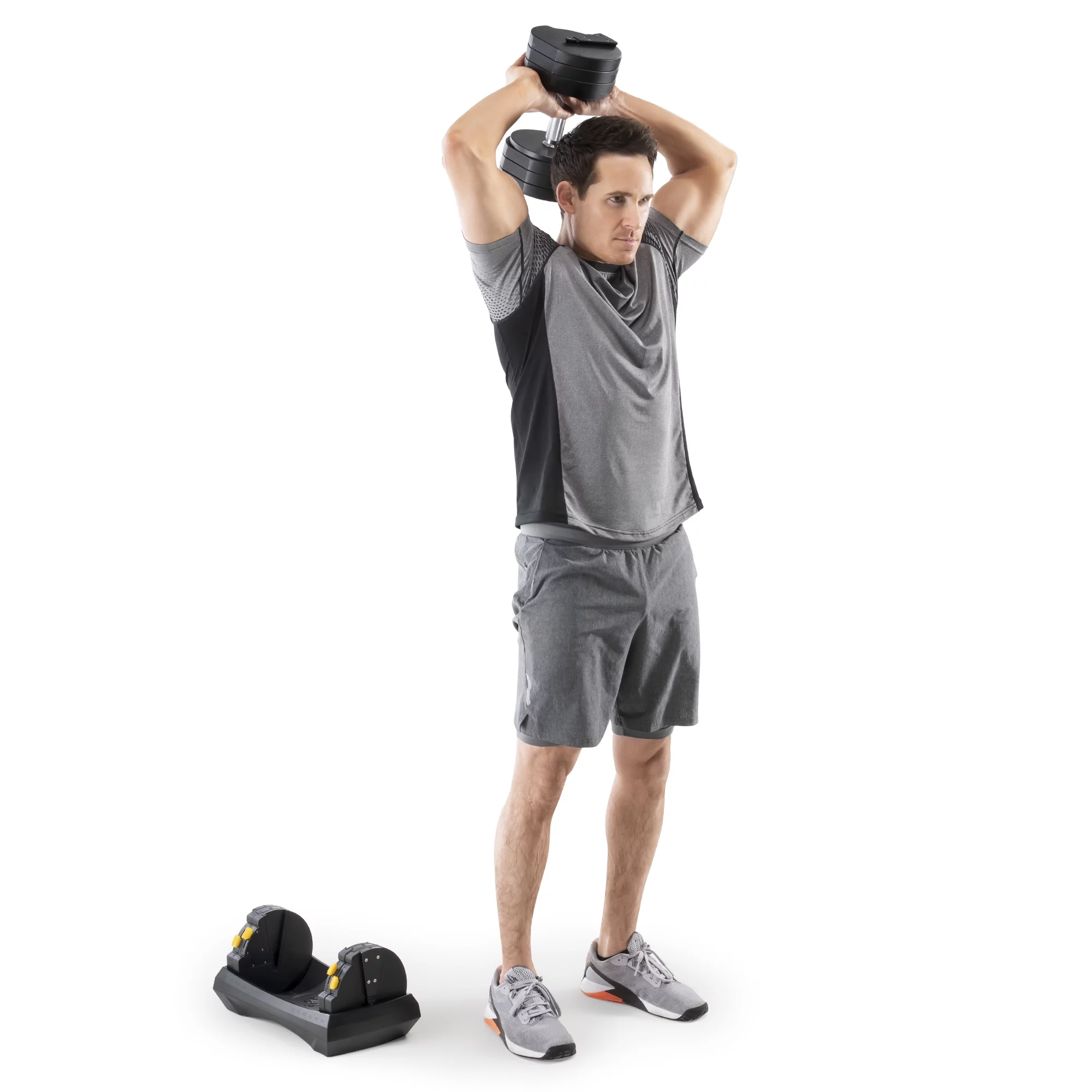 Marcy Adjustable Dumbbell System (SINGLE), 6 Dumbbells-in-1 up to 50lbs ADDB-6198 - Womvr