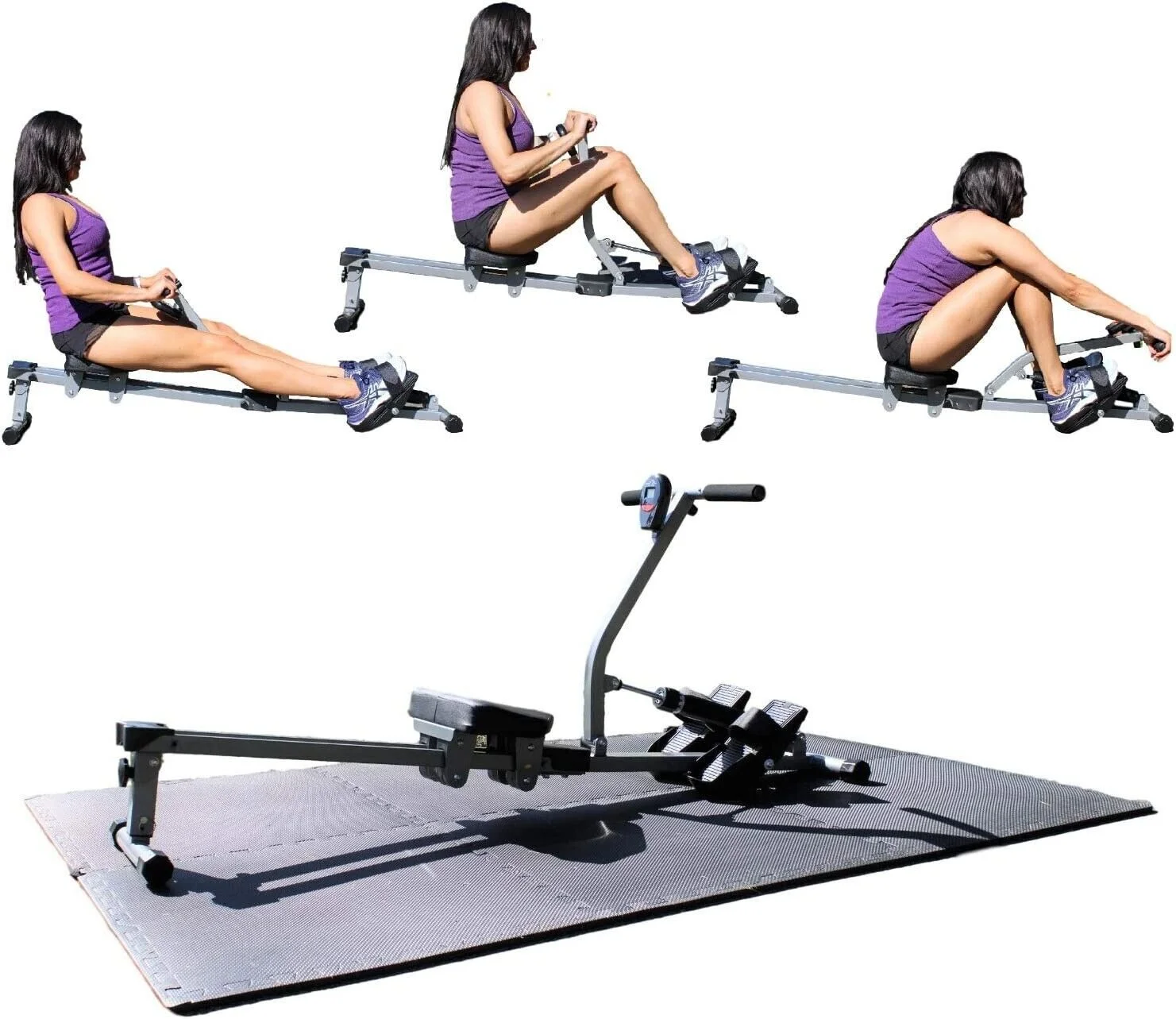 Iron Bar Fitness Rowing Machine: Full Body Workout for Weight Loss and Stay in Shape - Womvr