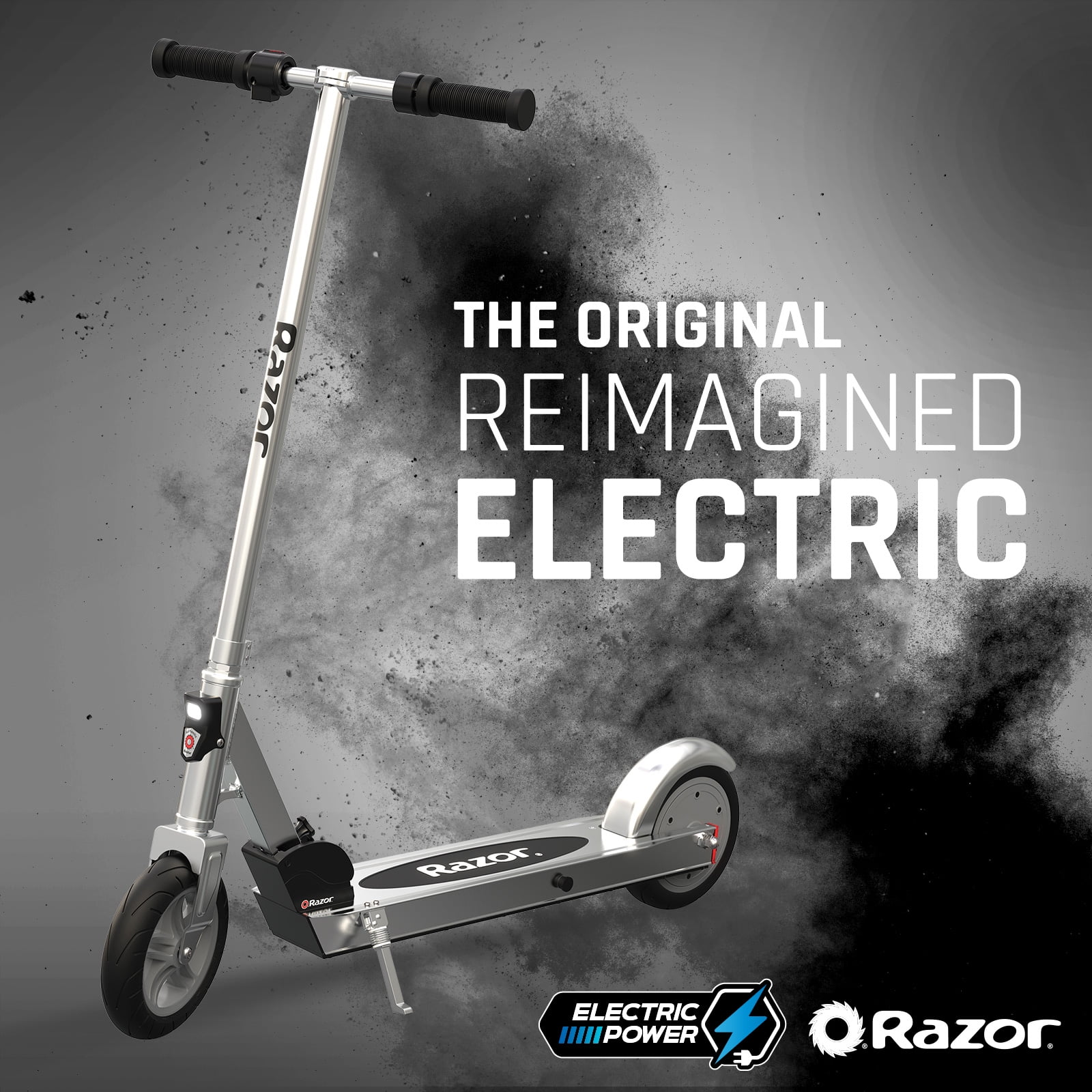 Razor Icon Electric Scooter – Black, up to 18 mph & 18 Miles Range, Foldable Adult Electric Scooter - Womvr