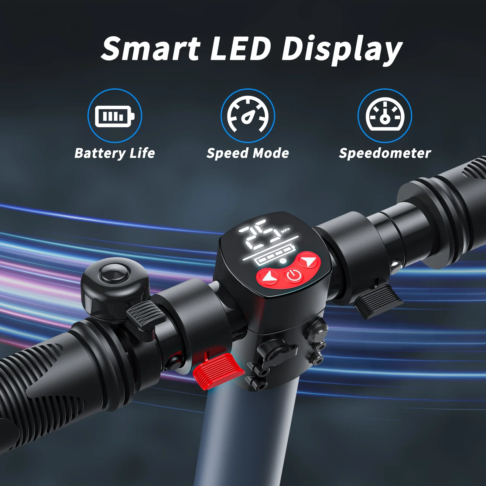 Caroma Electric Scooter for Adults, 20 Mph & 25 Miles Range, 10