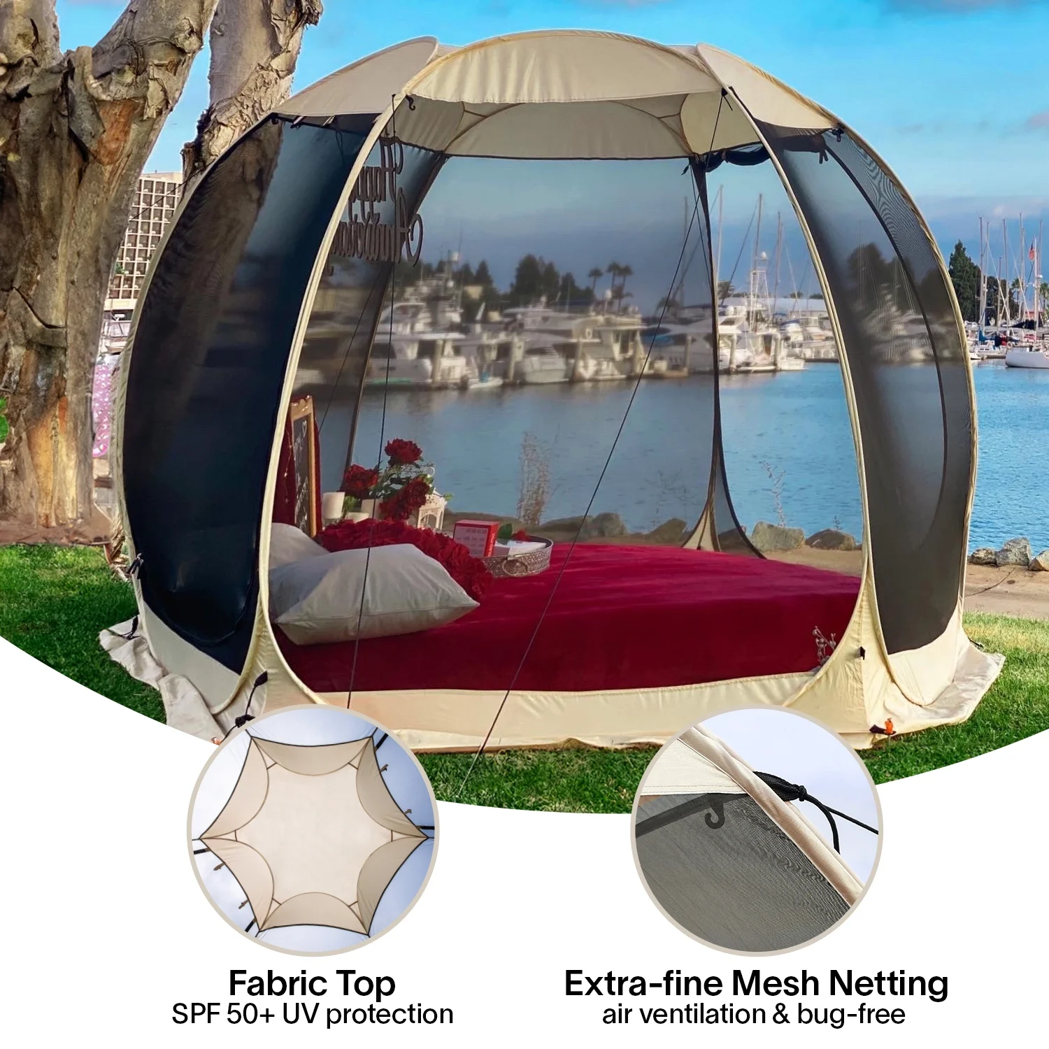 Alvantor Screen House Room Camping 10'x10' Instant Canopy - Womvr