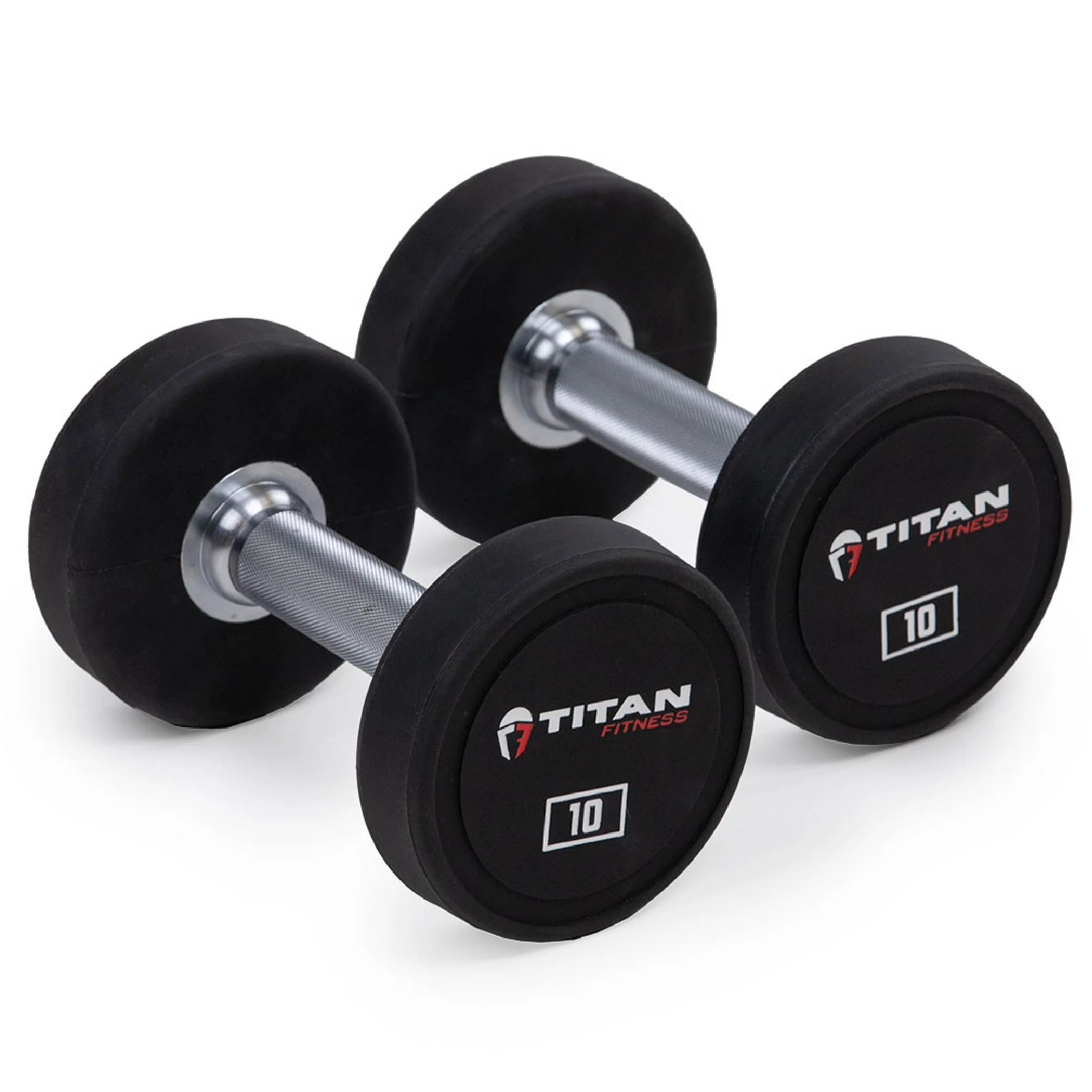 Titan Fitness 25 lb. Pair Round Urethane Dumbbells - Womvr