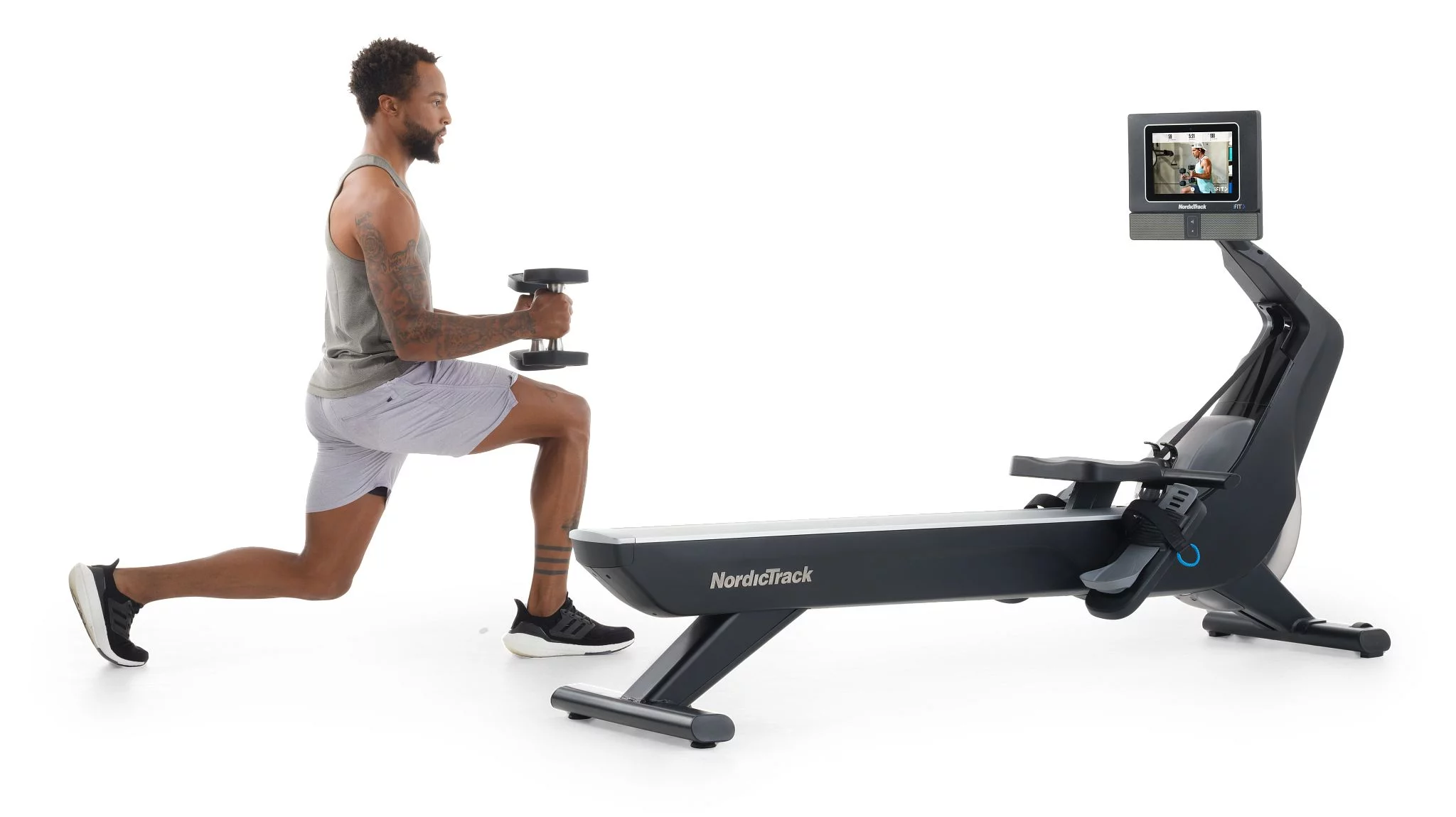 NordicTrack RW700; iFIT-enabled Rower with 10” Pivoting Touchscreen - Womvr