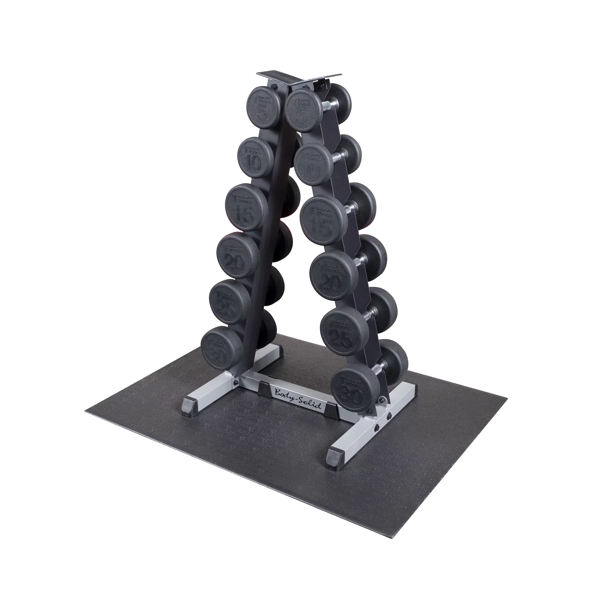Body Solid GDR44-RFDP Premium Dumbbell Rack Package - Womvr