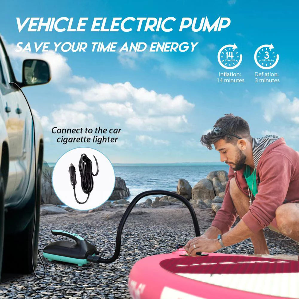 Fbsport Electric Inflatable Paddle Board, Stand UP Paddleboard 11' Length with Electric Pump SUP Accessories - Womvr