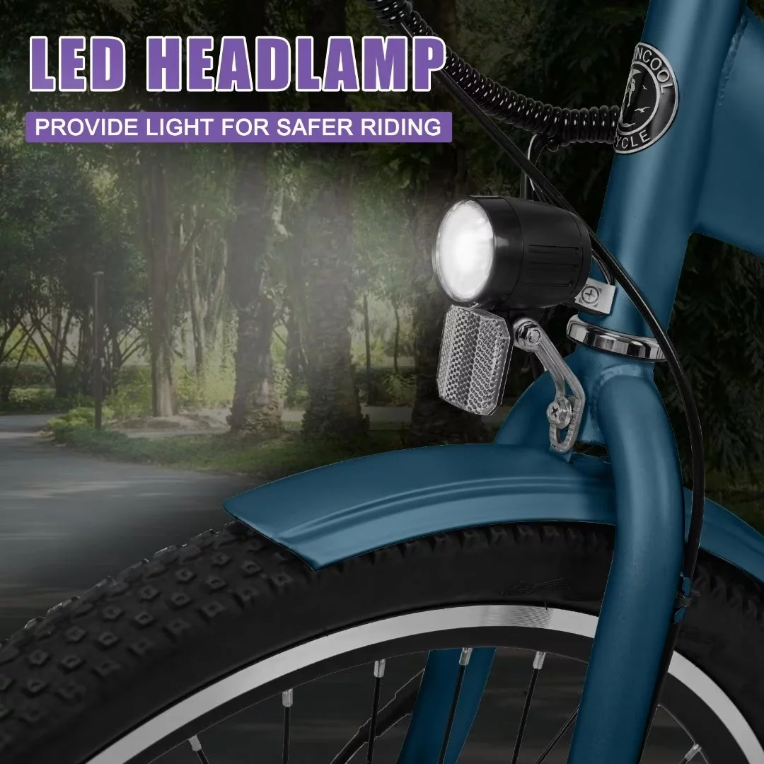 Docred 3 Wheel Electric Bike, 15.5 mph 500W Electric Tricycles for Adult .36V 7 Speeds Electric Trike,24In - Womvr