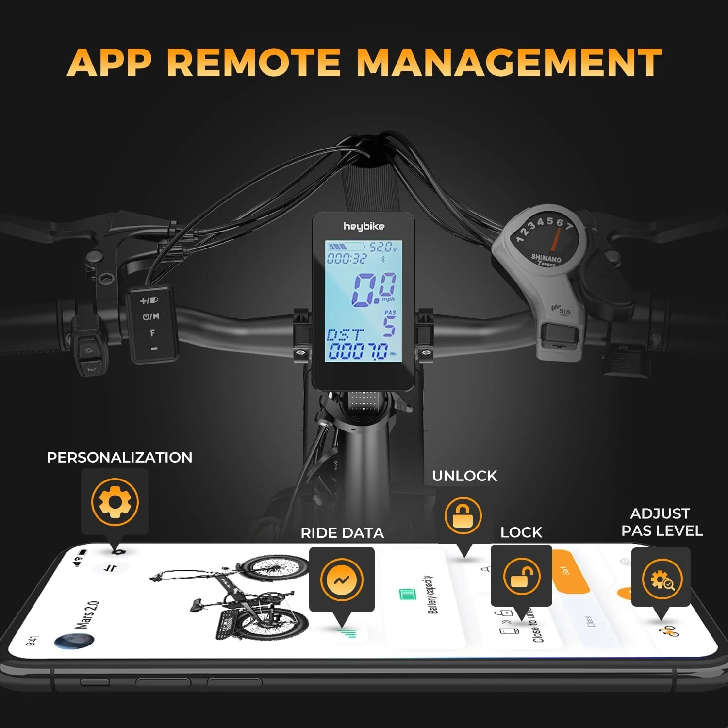 Heybike Mars 2.0 Electric Bike for Adults, 20