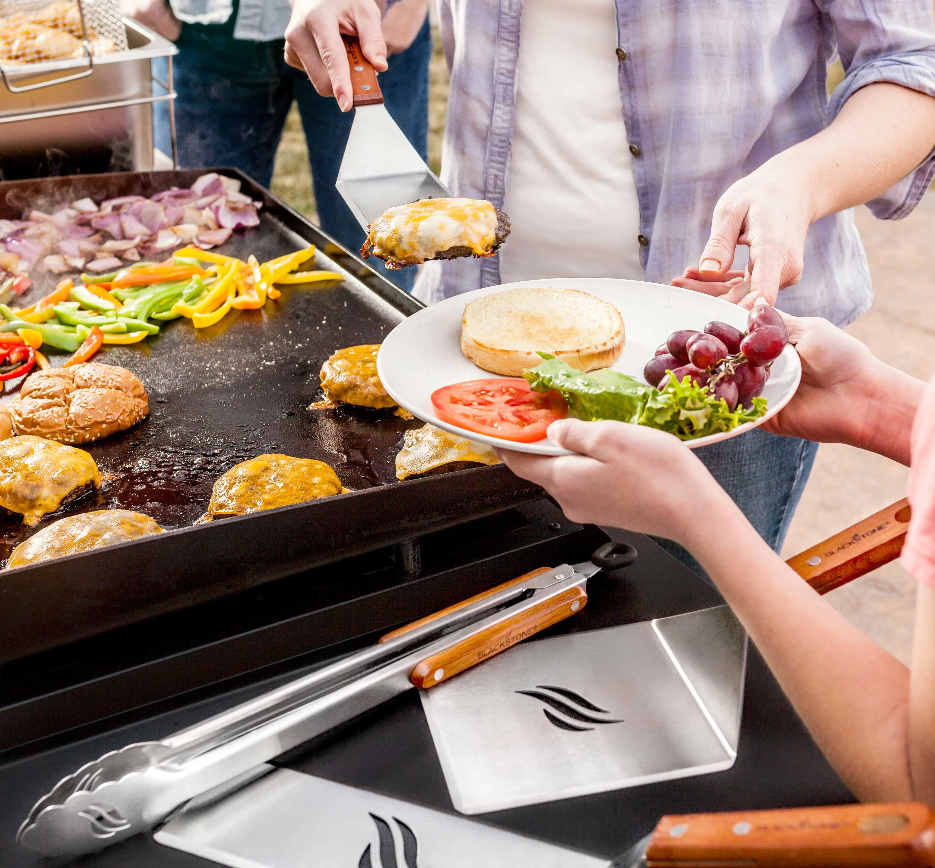 Blackstone Deluxe Stainless Steel 6-Piece Spatula Griddle Set - Womvr