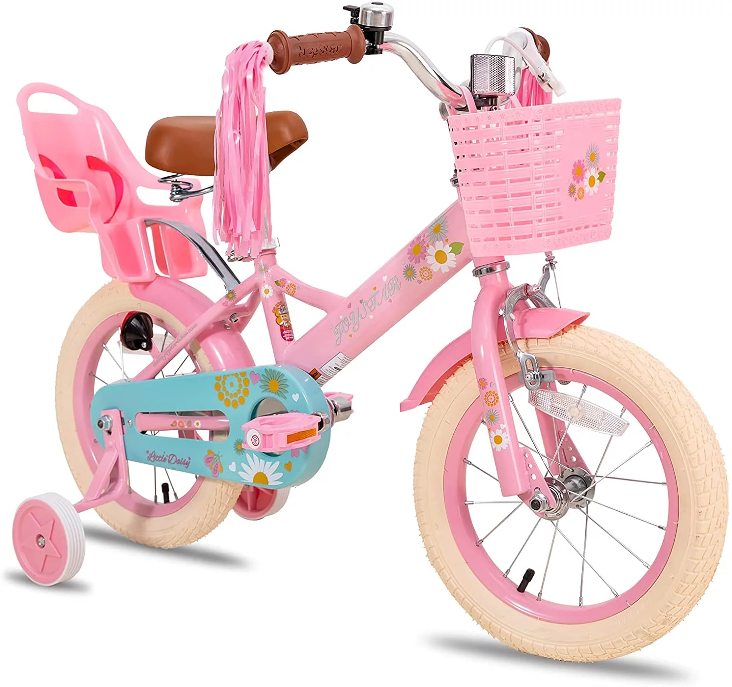 JOYSTAR Little Daisy 16 Inch Kids Bike for 4 5 6 7 Years Girls with Handbrake 16