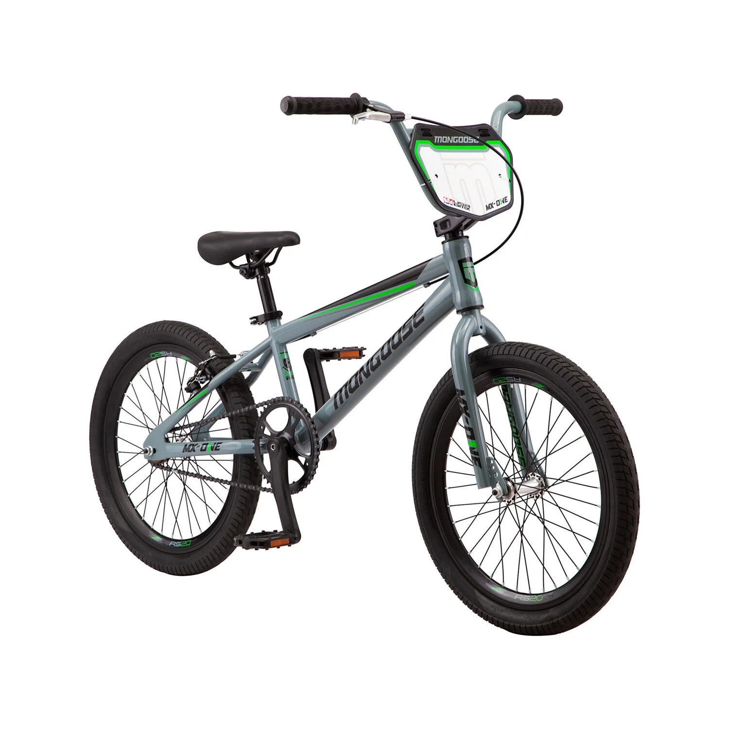 Mongoose  20 in. Boys One BMX Bike, Gray - Womvr