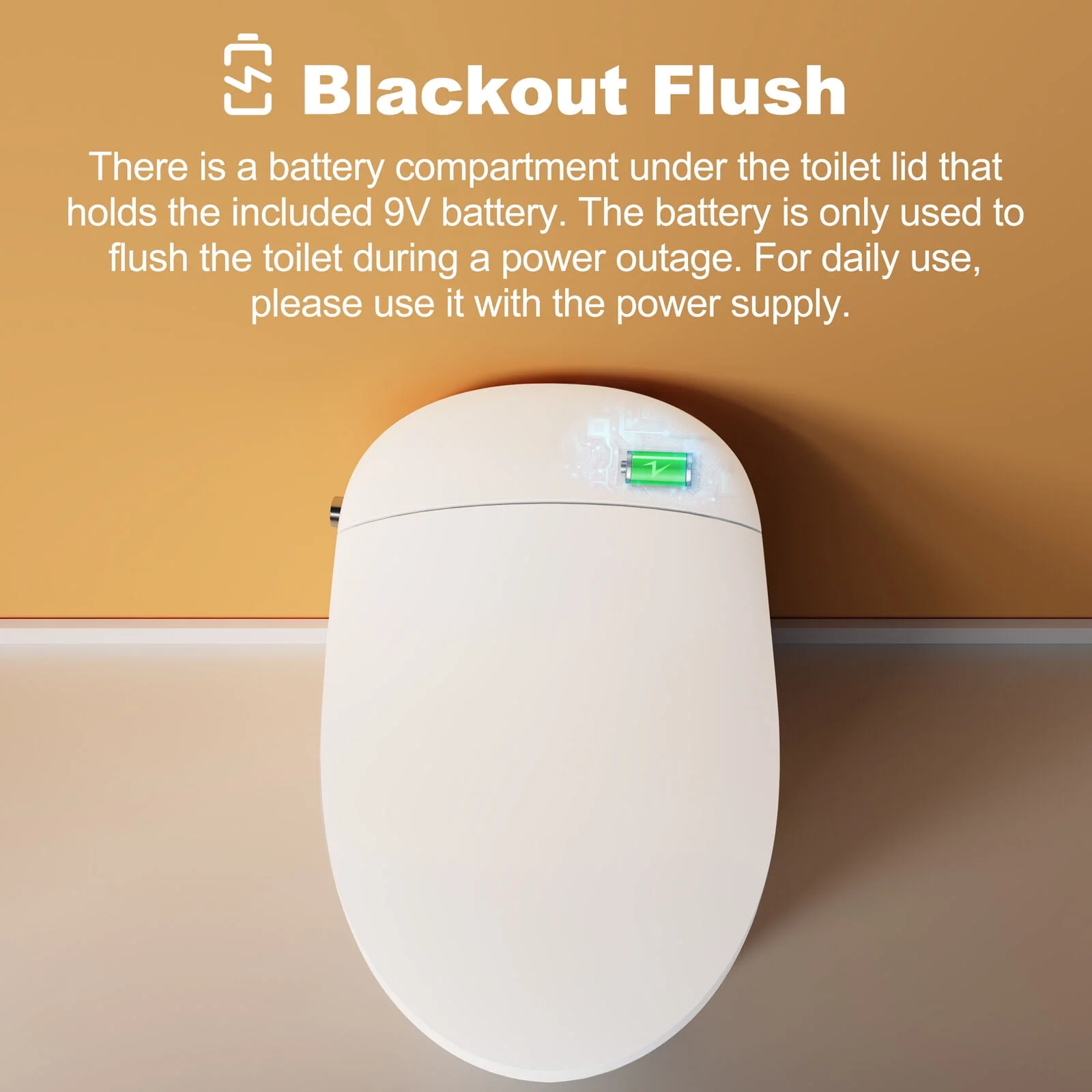 Horow Smart Toilet with Heated Seat, Automatic Power Flush Tankless,Ceramic One Piece Toilets for Bathroom - Womvr