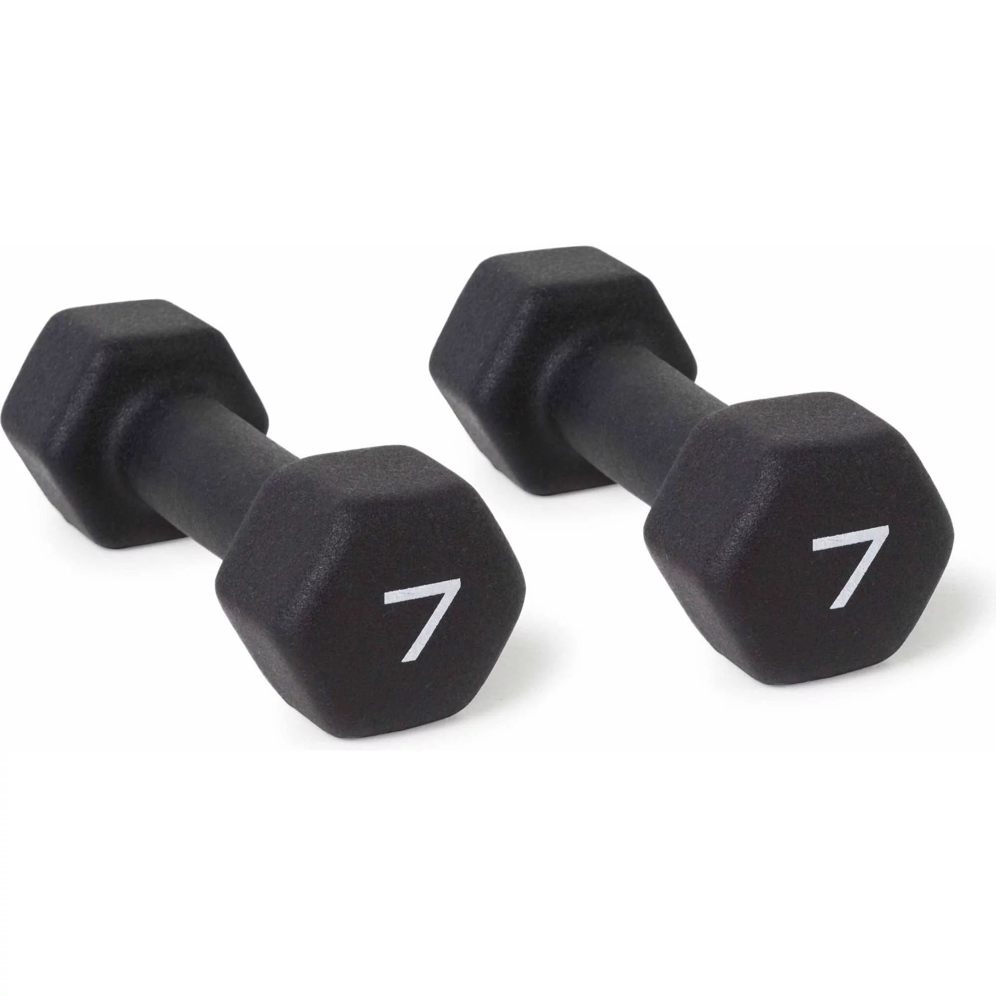 CAP Barbell, 15lb Black Neoprene Dumbbell, Pair - Womvr