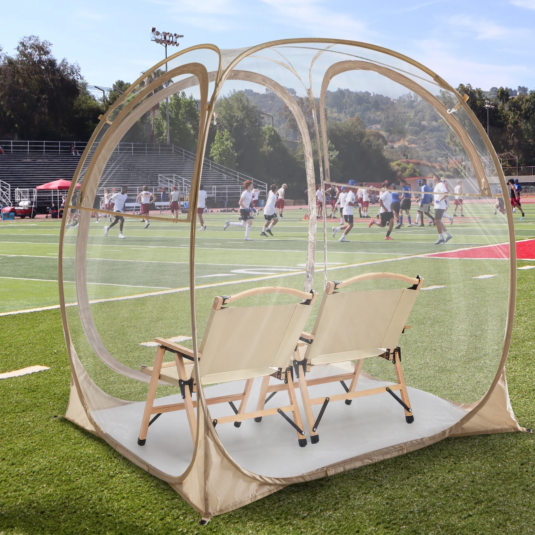 Pop-Up Weatherproof Sport Pod Tent for Camping, Fishing, and Shelter - Womvr