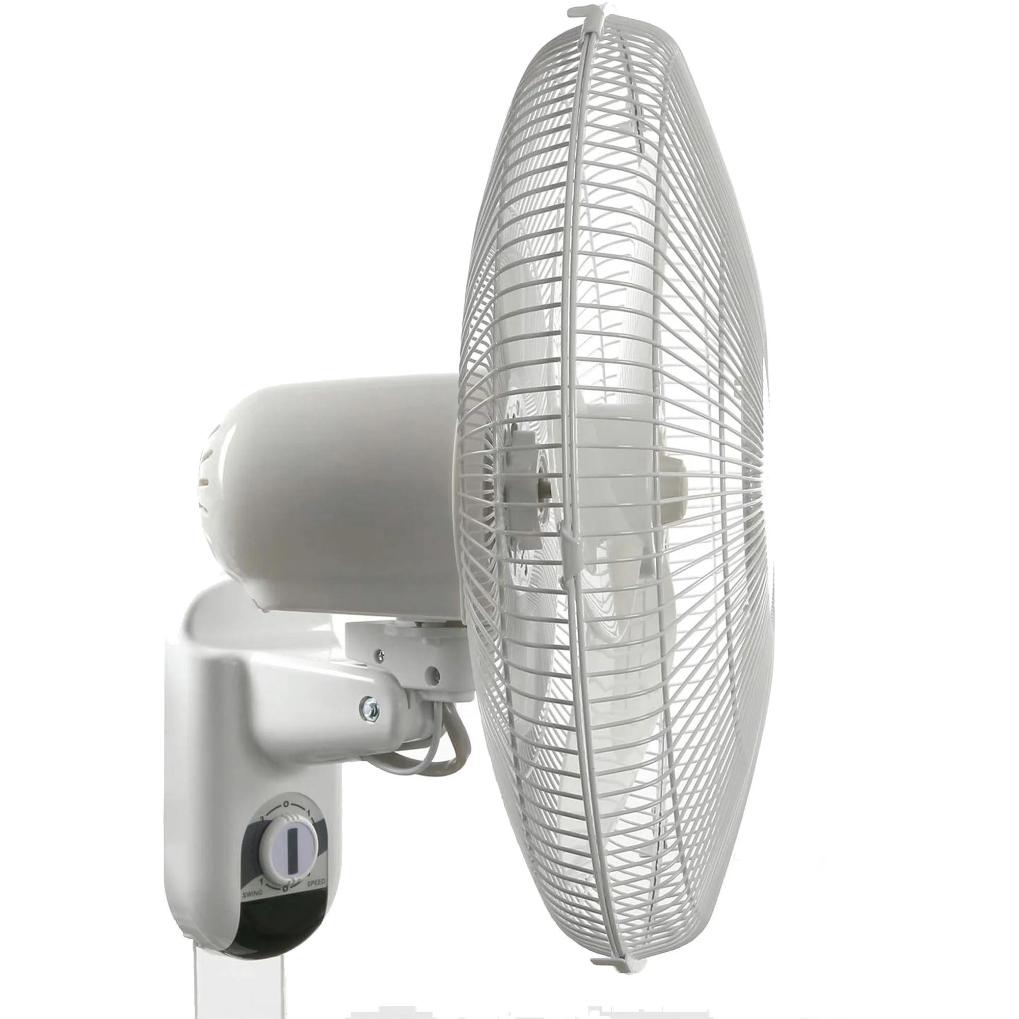 Hurricane Supreme 18 Inch Oscillating Wall Mount Fan, White - Womvr