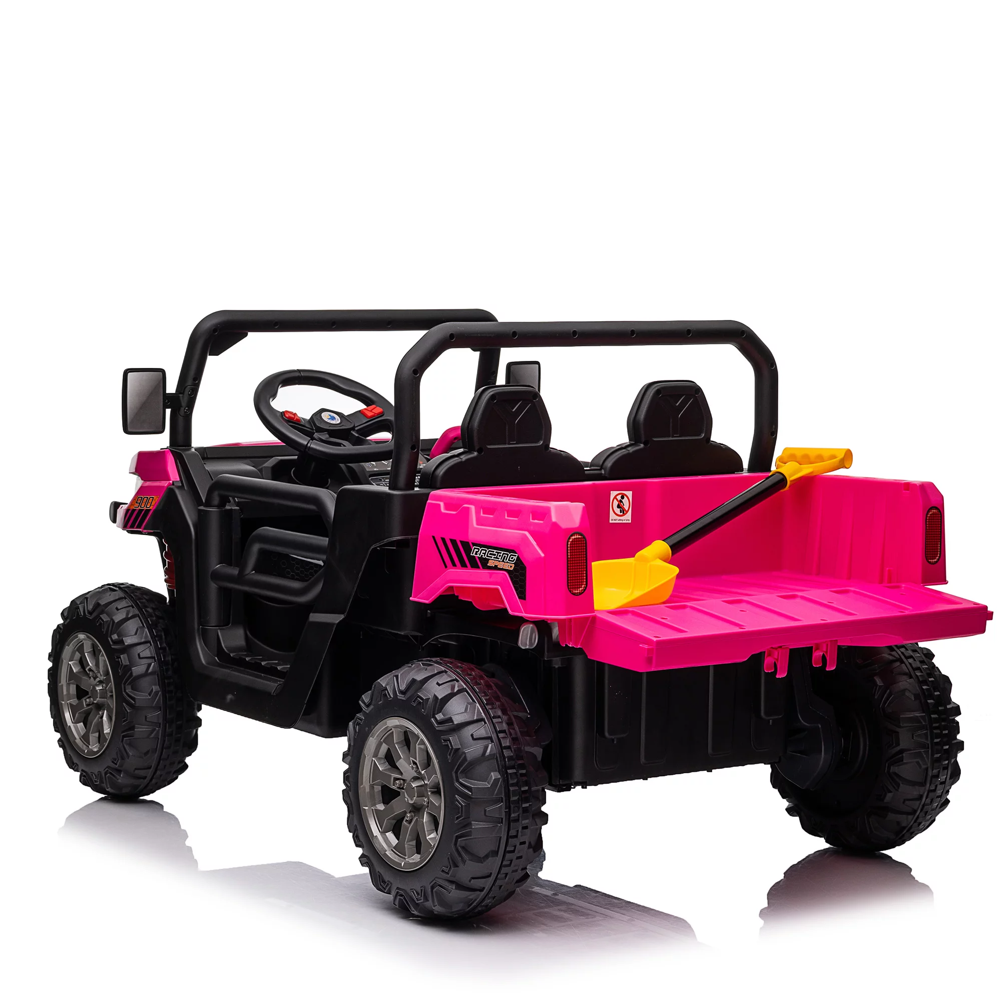 24V Kids Ride On Dump Truck 2 Seater with Remote,Green - Womvr