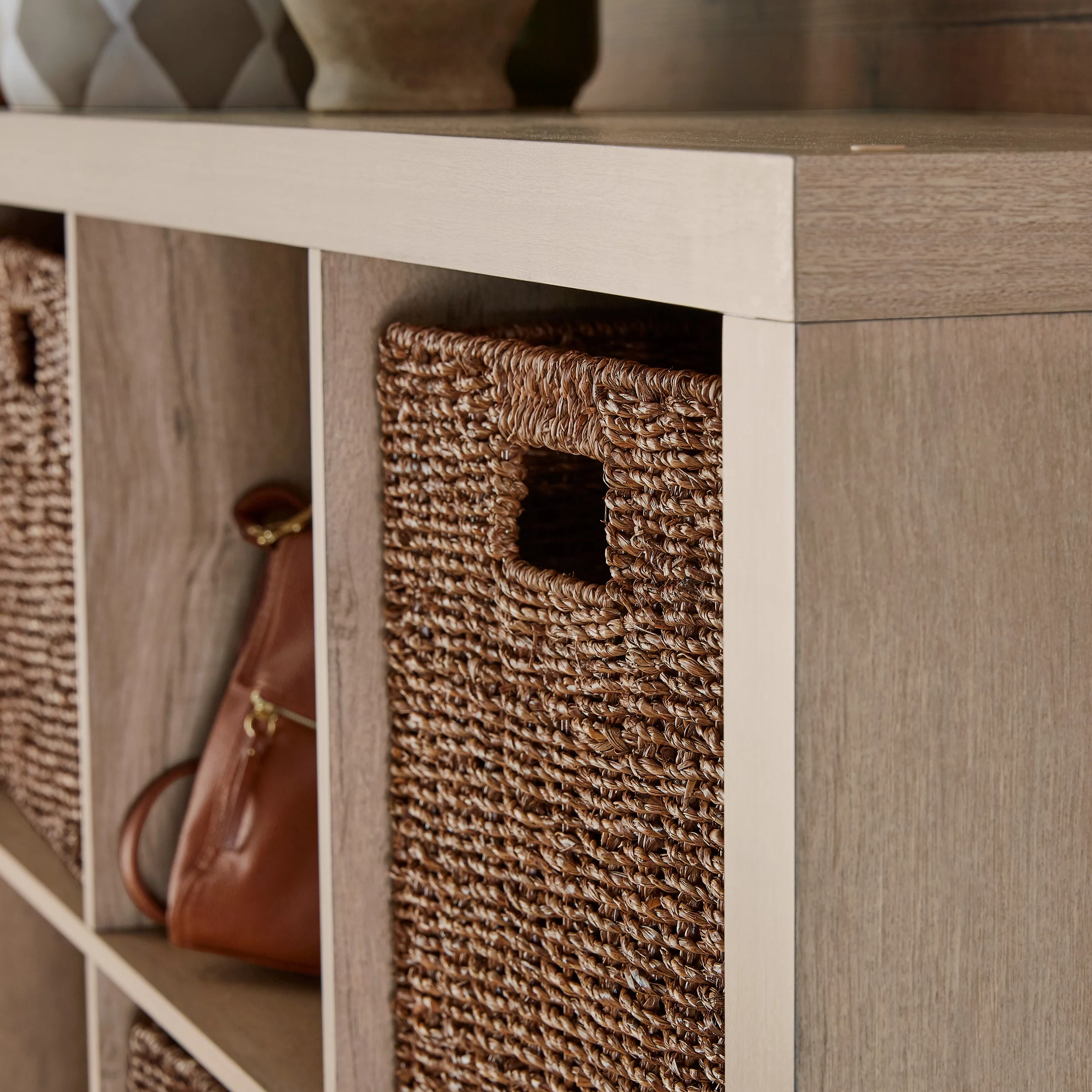 Better Homes & Gardens 12-Cube Storage Organizer, Natural - Womvr