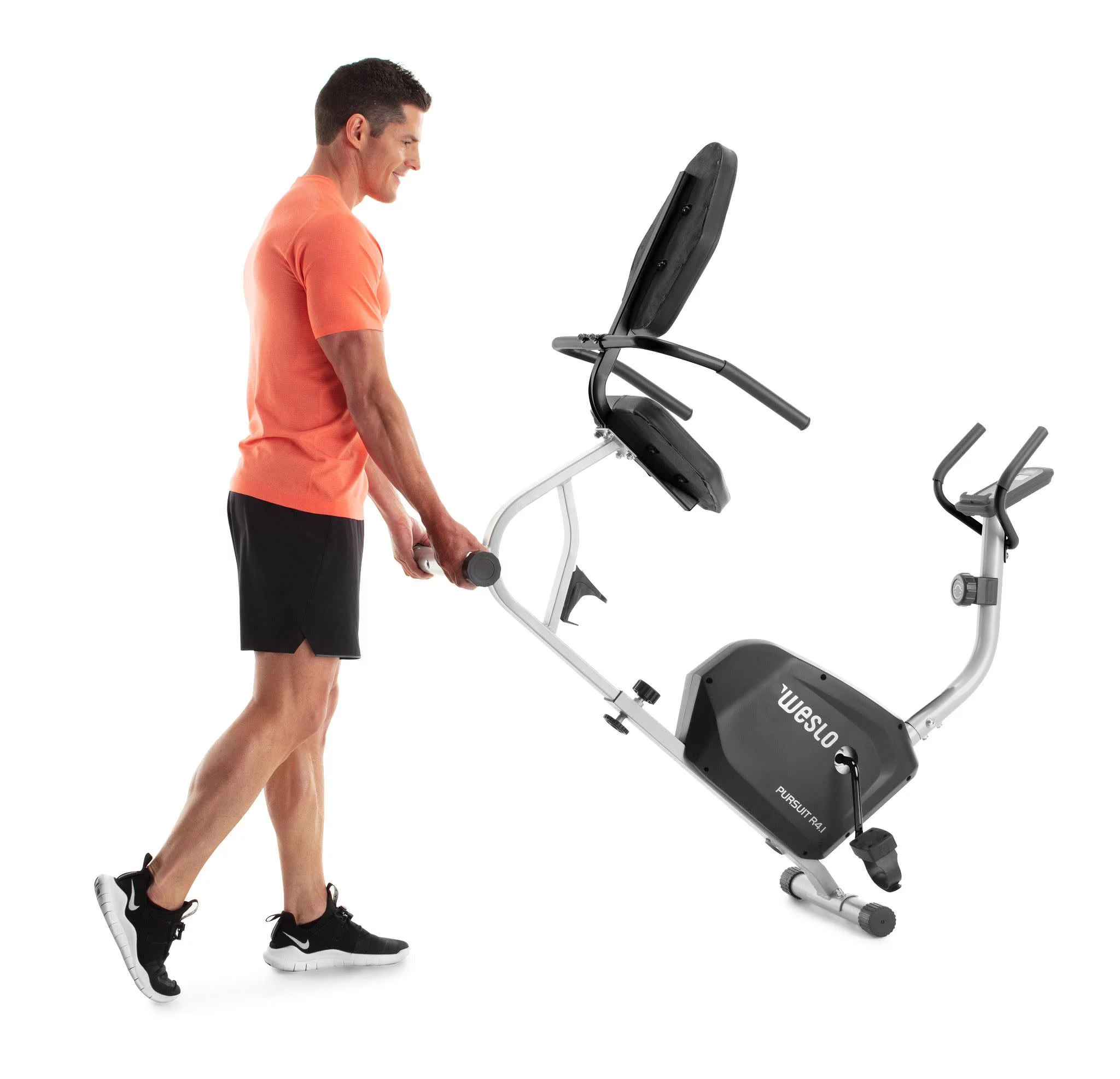 Weslo Pursuit R 4.1 Recumbent Exercise Bike with Inertia-Enhanced Flywheel - Womvr