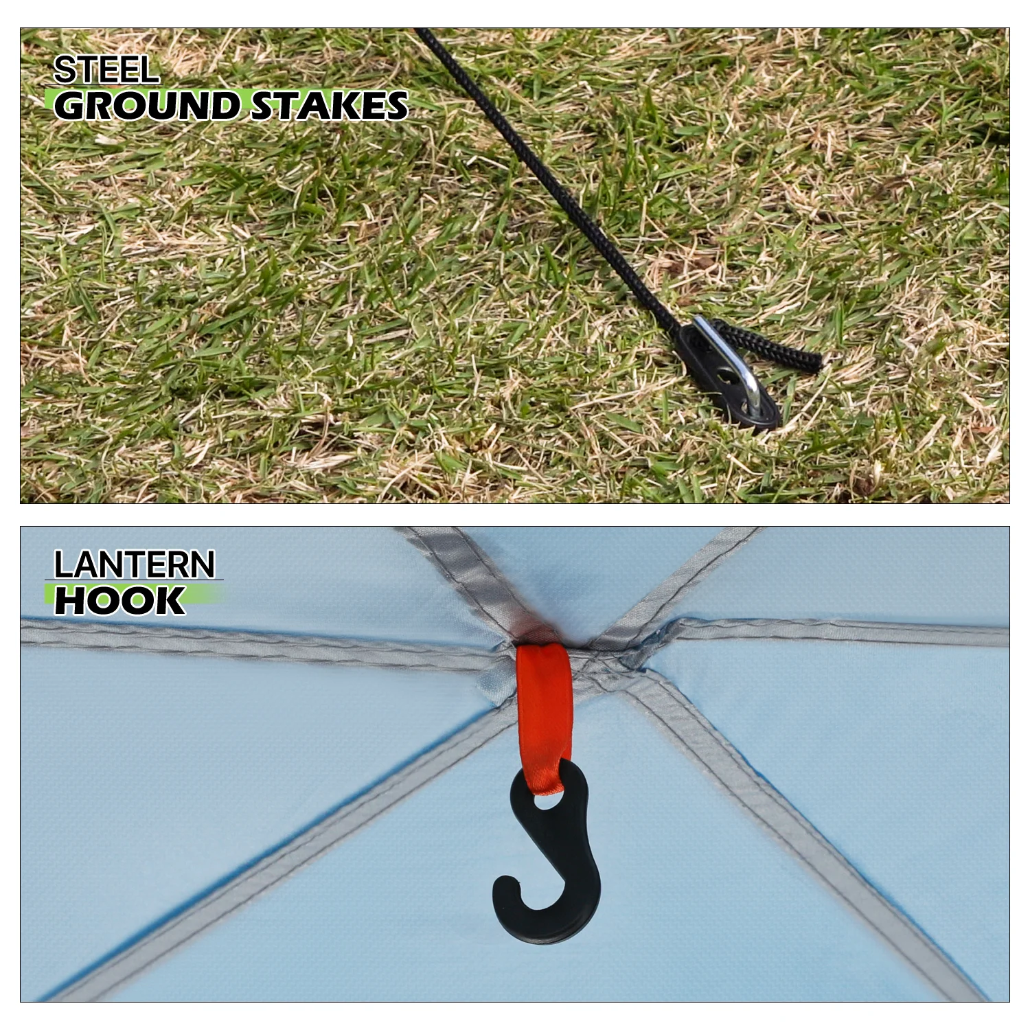 Magshion Large Camping Tents 4 Person Family Backpacking Tent Double Layer Outdoor Instant Set Up Tent with Carry Bag, Green - Womvr