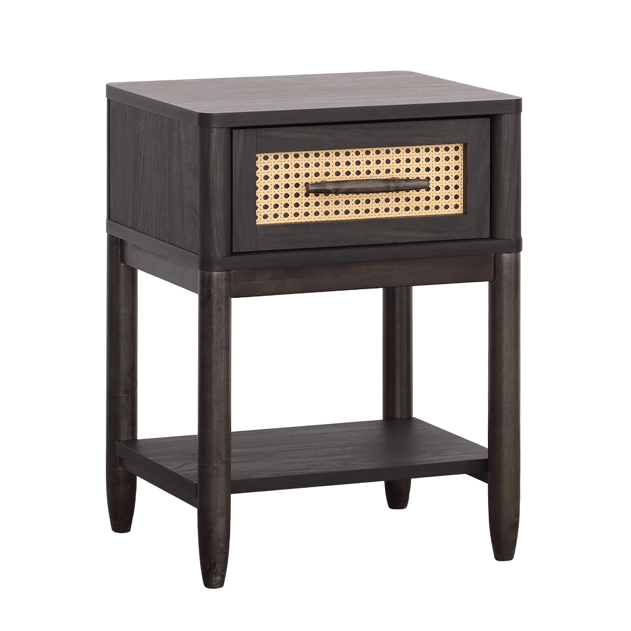 Better Homes & Gardens Springwood Caning Nightstand, Light Honey Finish - Womvr