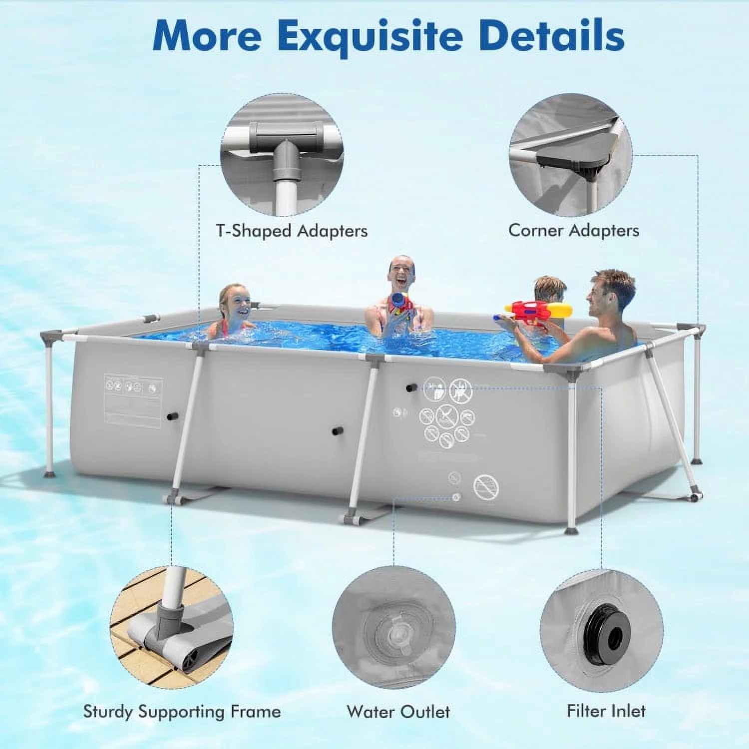 3-Layer Water Floating Mat Foam Pad for Lake, 83