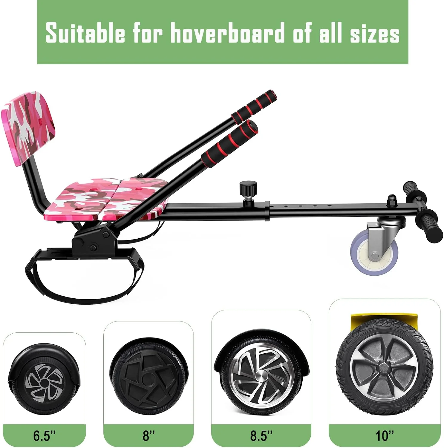 JOLEGE Hoverboard Go Kart Combo, 6.5