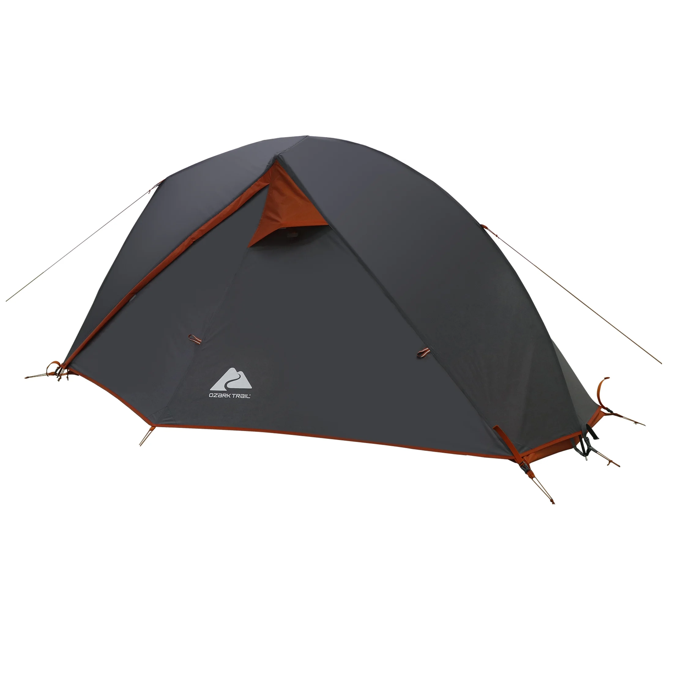 Ozark Trail 1-Person Lightweight Backpacking Tent, 82 in. x 51 in., 3.65 lb. Carry Weight, Orange - Womvr