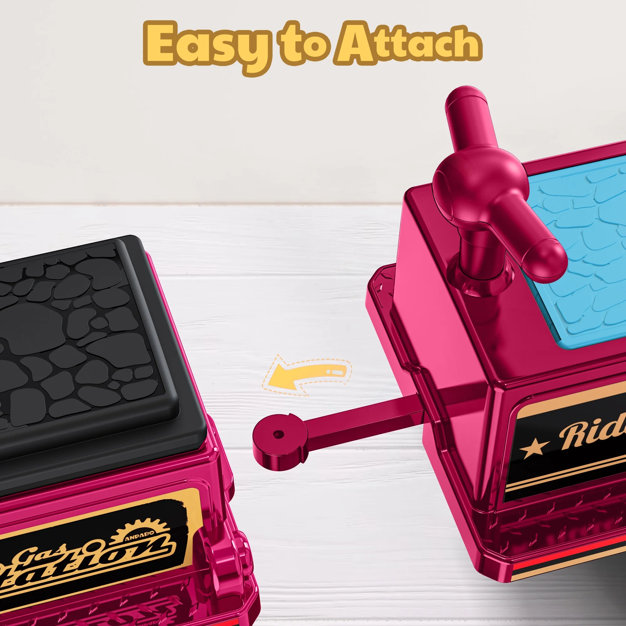 TOKTOO 12Volt 2 Seater Kids Ride on Train W/ Rubber Wheels, Storage Box, LED Headlight, Music Player-Black Red - Womvr