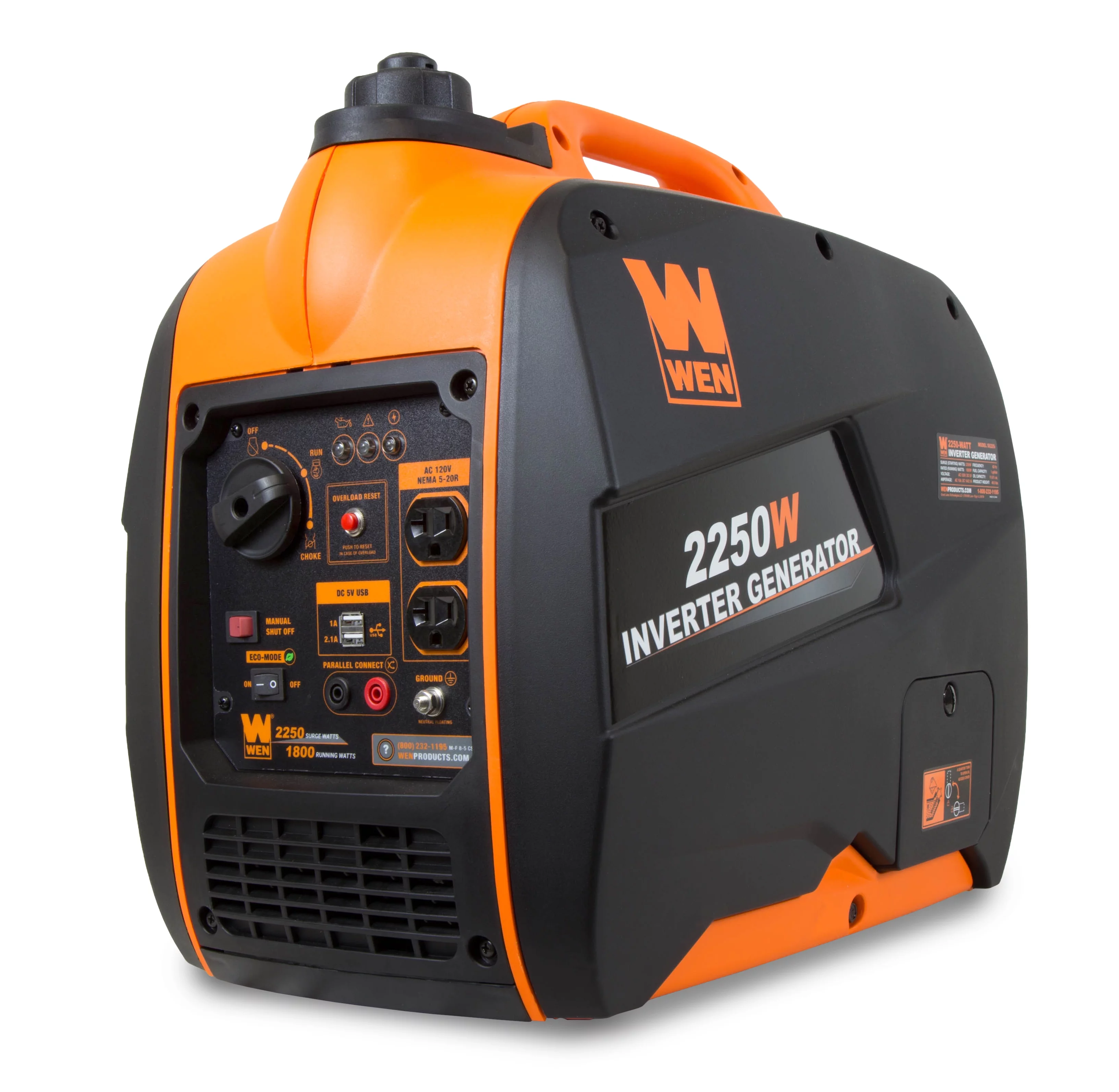 WEN Super Quiet 2250-Watt Portable Inverter Generator with Fuel Shut-off - Womvr