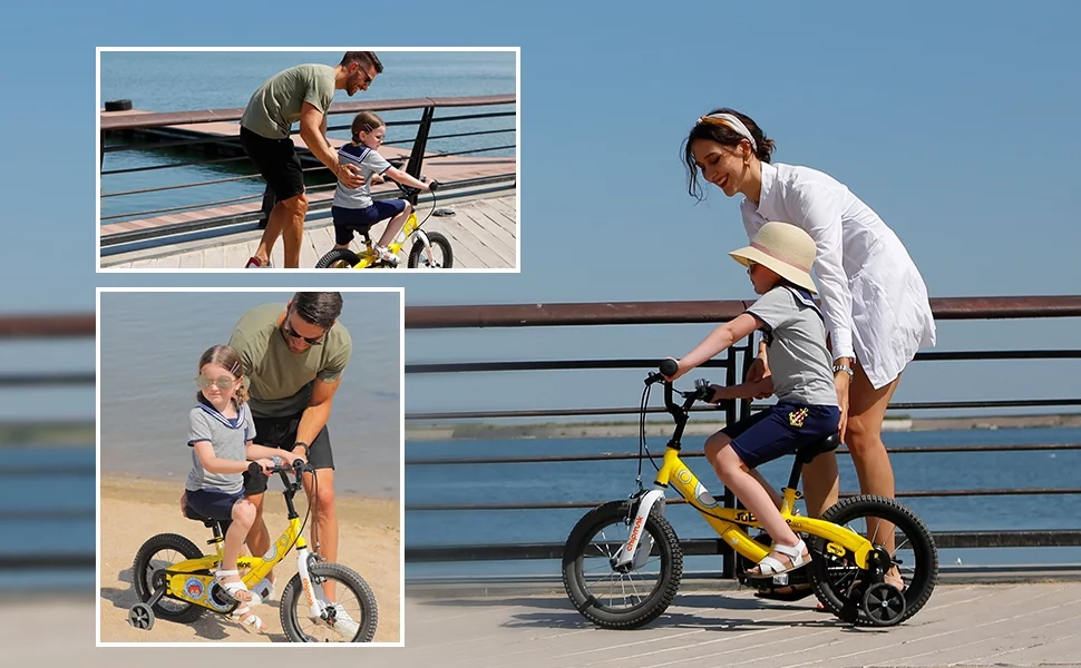 Royalbaby Chipmunk Boys Girls and Kid's Submarine Steel 18 In Bike with kickstand Blue - Womvr