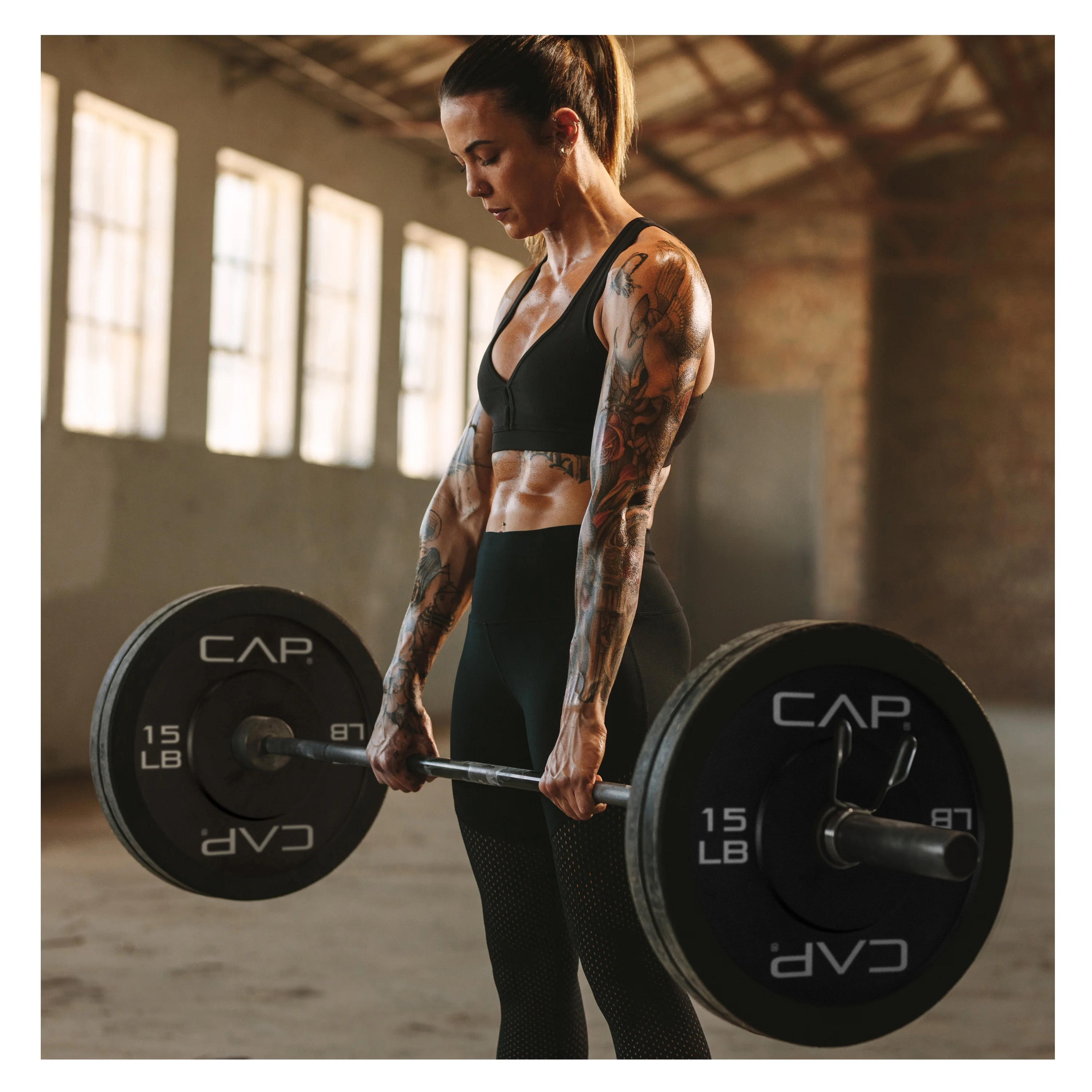 CAP Barbell Olympic Rubber Bumper Plates (Pairs/Singles by sizes) - Womvr