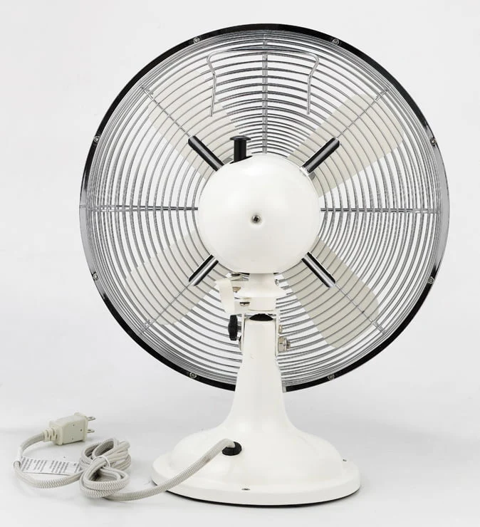 Better Homes & Gardens New 12 inch Retro 3-Speed Metal Tilted-Head Oscillation Table Fan Gold - Womvr