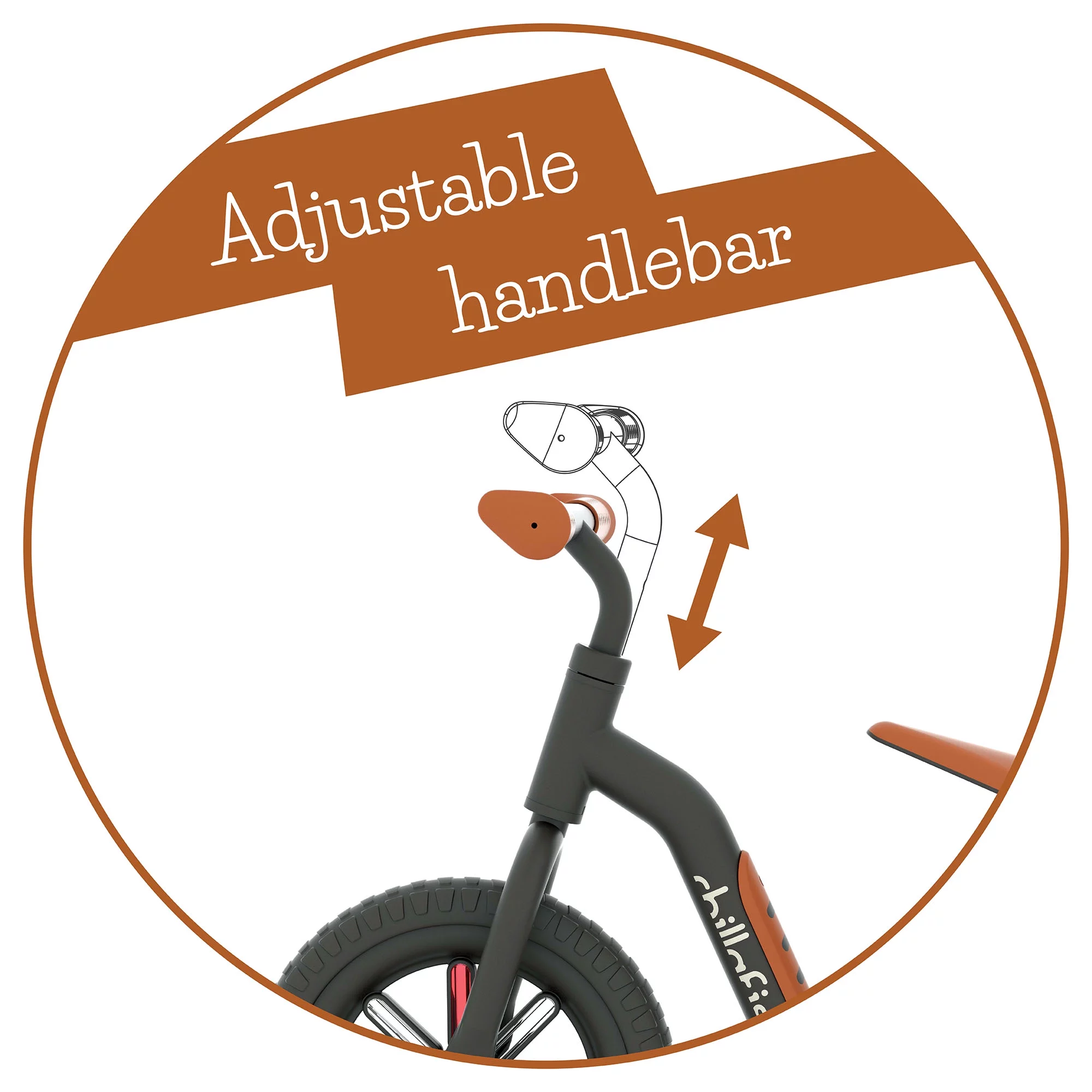 Chillafish Buzzi 10' Balance Bike for Kids 1.5 years and older, Lightweight Toddler Bike with Adjustable Seat - Womvr