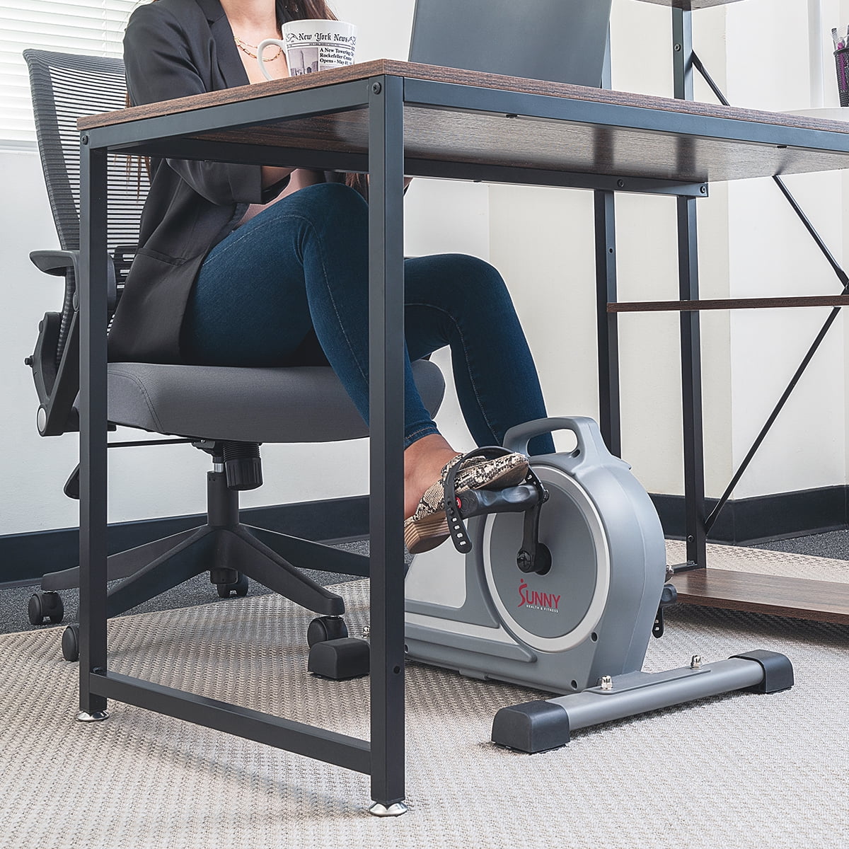 Sunny Health & Fitness Magnetic Mini Exercise Pedal Cycle - SF-B020026 - Womvr