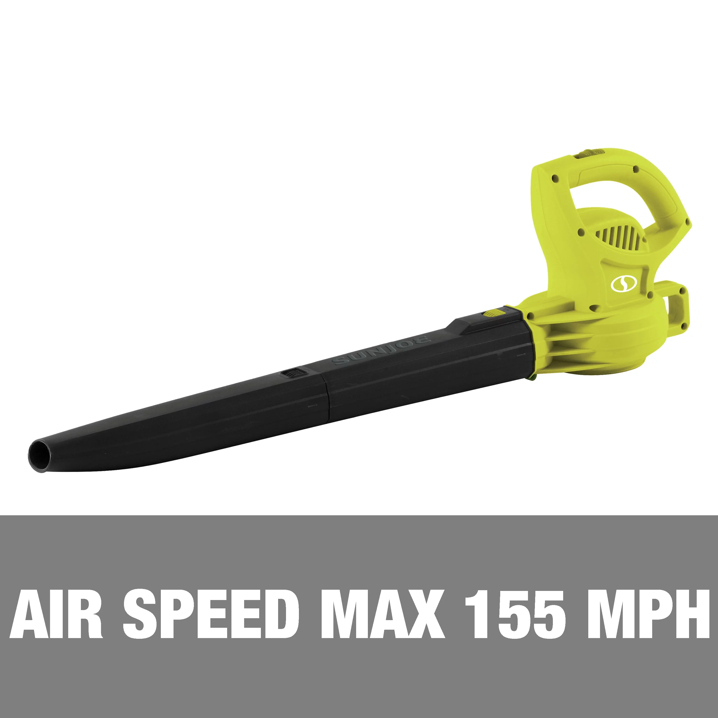 Sun Joe All-Purpose Electric Leaf Blower, 6-Amp, 155-mph, 260-CFM - Green - Womvr