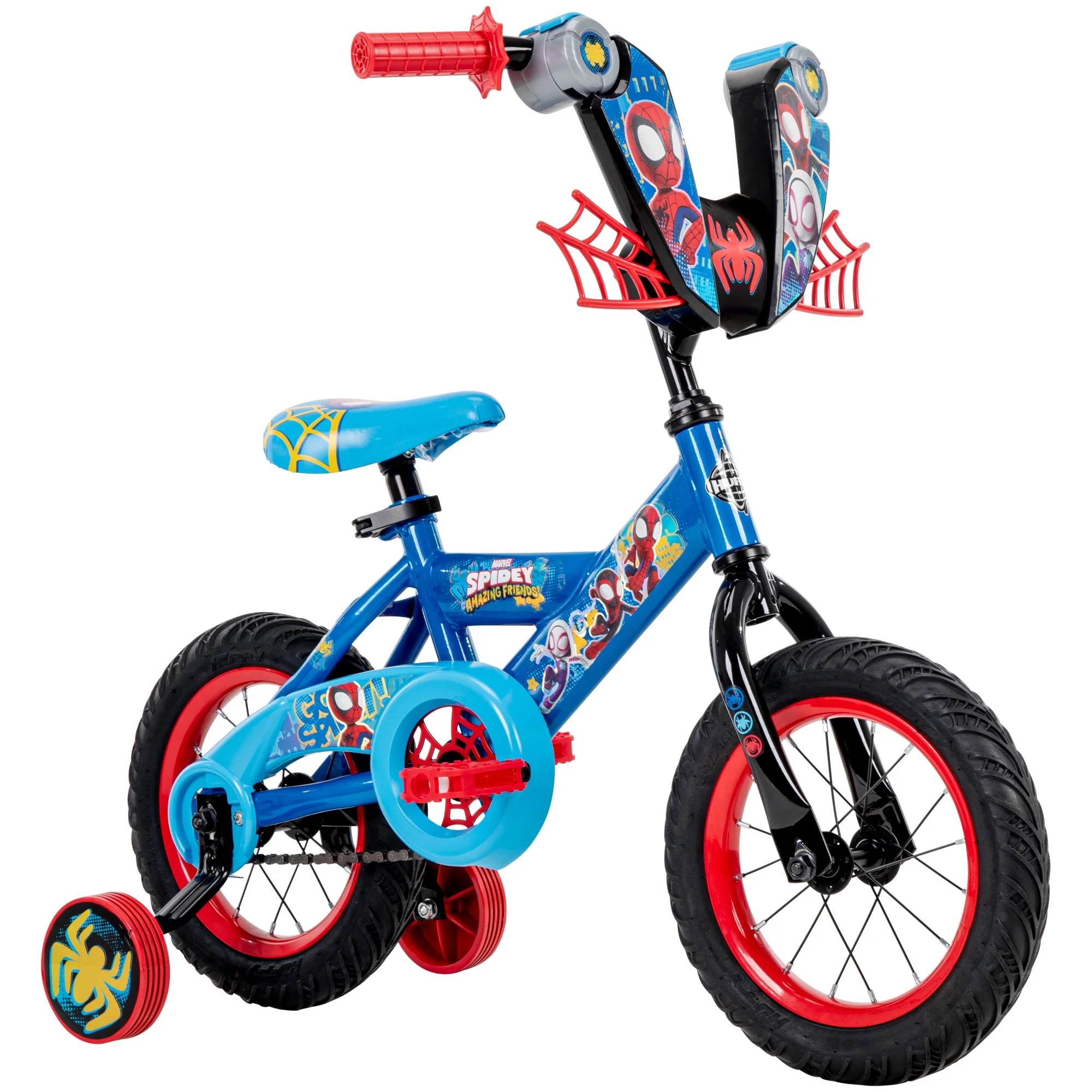 Huffy 12-inch Marvel Spidey and His Amazing Friends Bike, blue  - Womvr