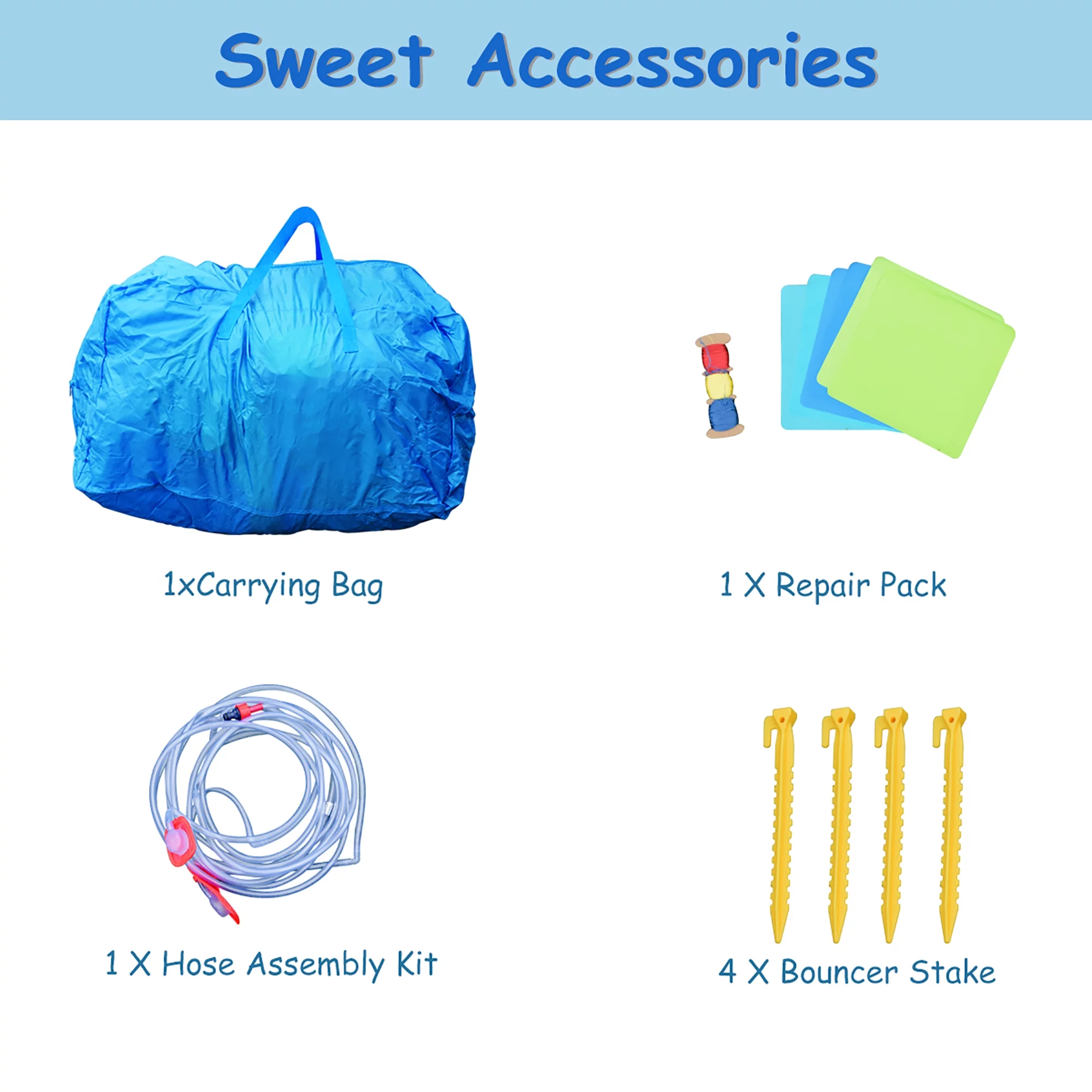 Costway Inflatable Bounce House Water Slide w/ Climbing Wall Splash Pool Water Cannon - Womvr