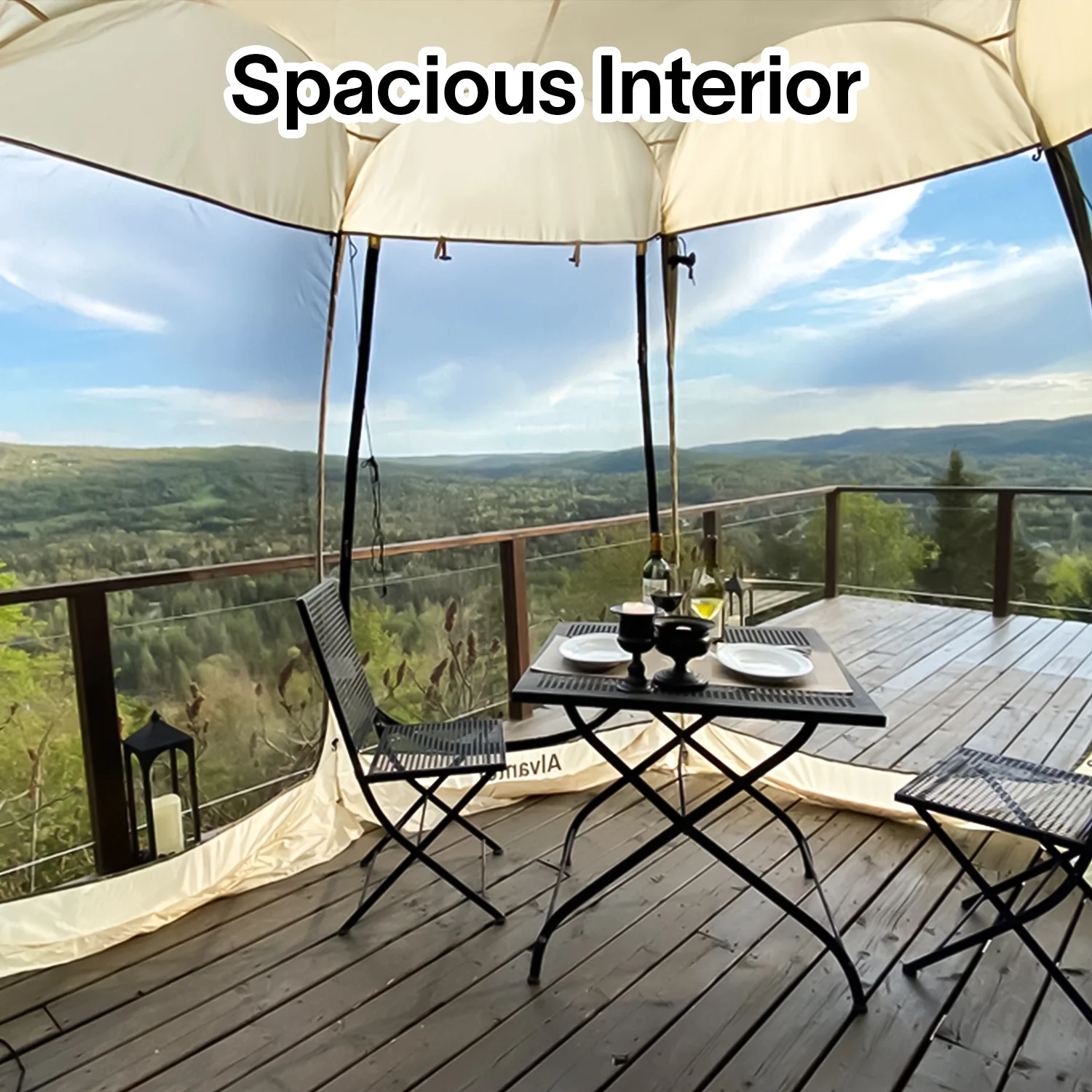 Screen House Tent Gazebo Pop Up Instand Canopy 6'X6' - Womvr