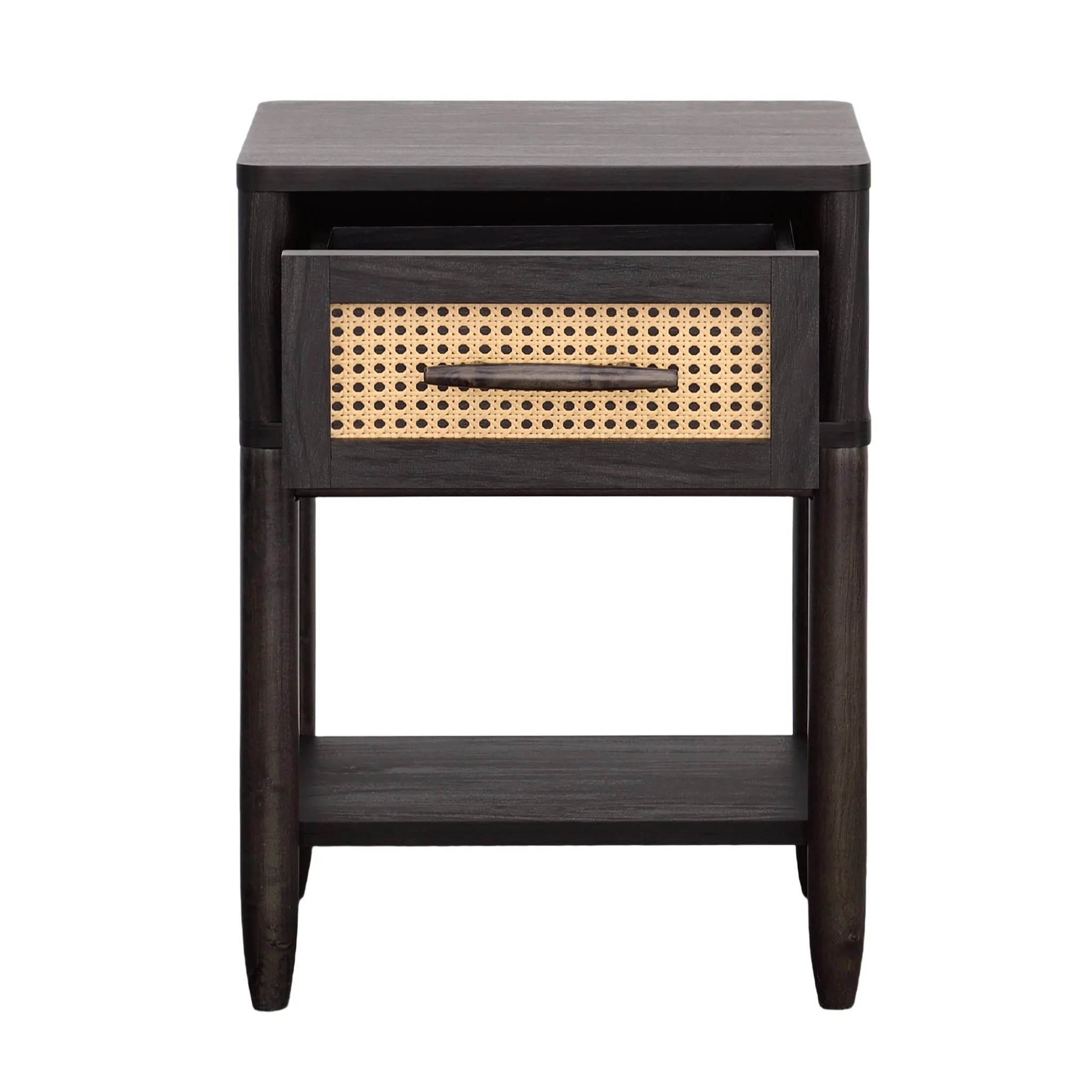Better Homes & Gardens Springwood Caning Nightstand, Light Honey Finish - Womvr