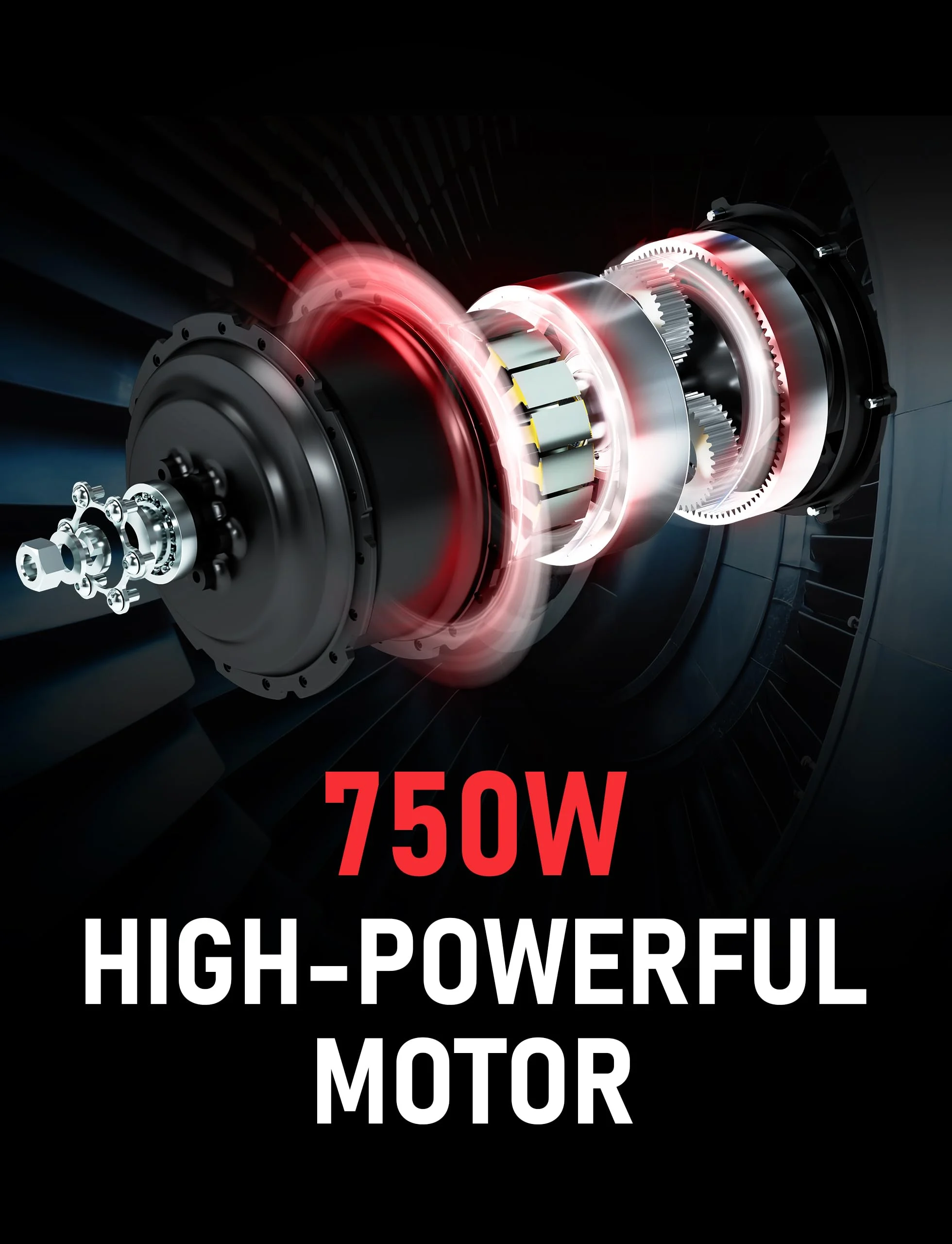 Hipeak 750W Electric Bike for Adults Folding Ebike 48V 15Ah 20