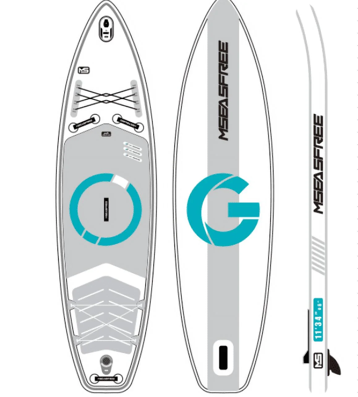Inflatable Stand Up Paddle Board, 11'x34