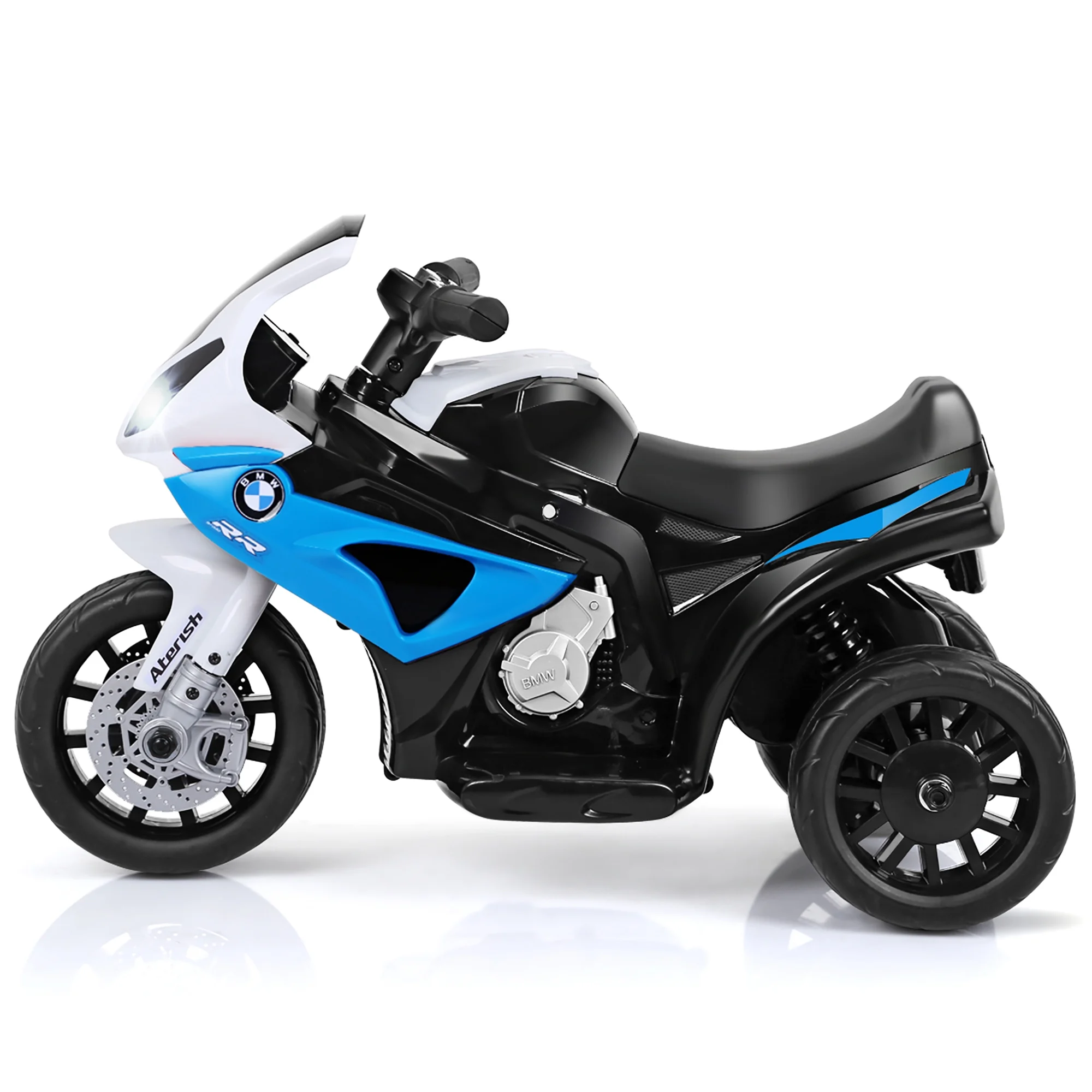 Costway Kids Ride On Motorcycle BMW Licensed 6V Electric 3 Wheels Bicycle with Music & Light (Suitable for 18-36 Months Age) - Womvr