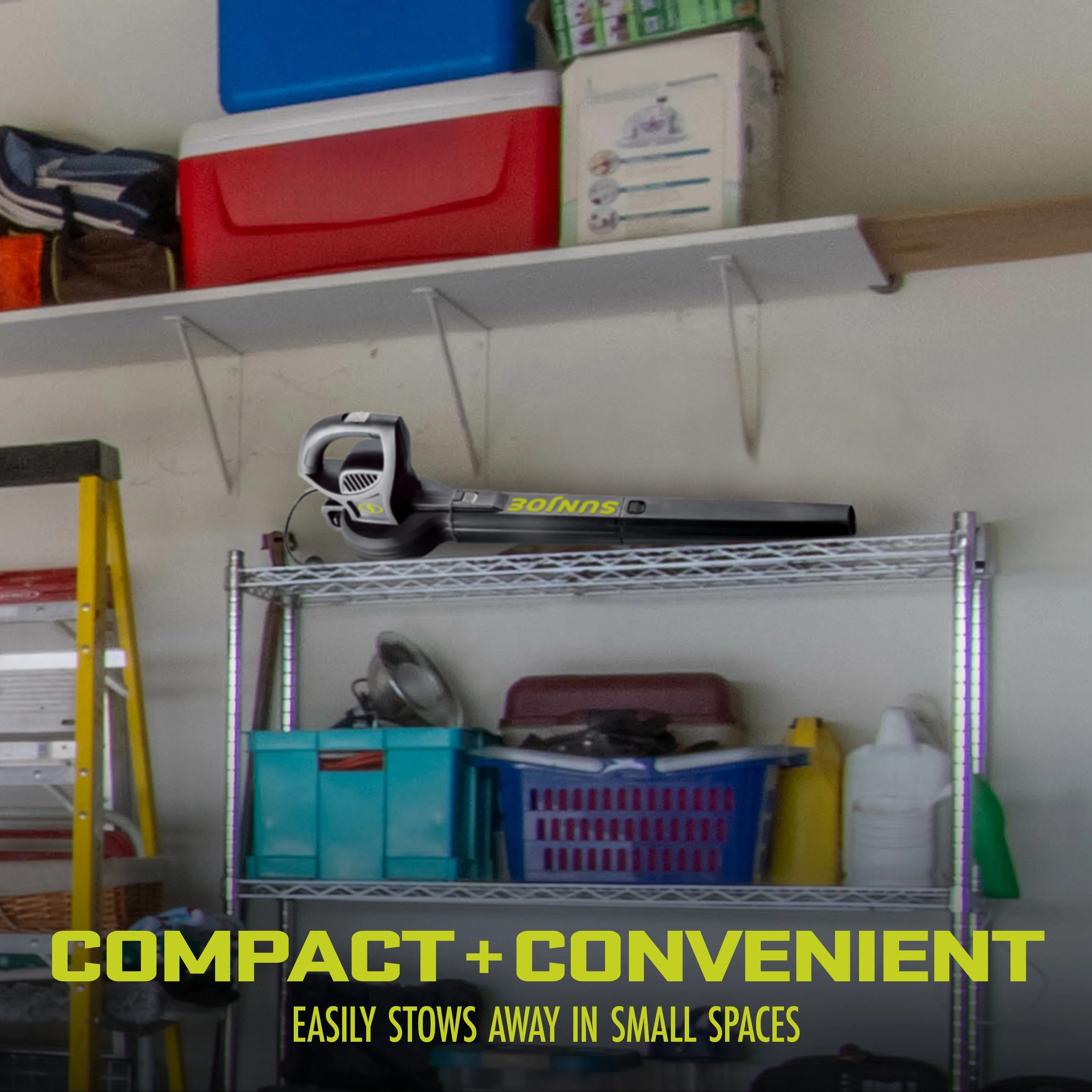 Sun Joe All-Purpose Electric Leaf Blower, 6-Amp, 155-mph, 260-CFM - Green - Womvr