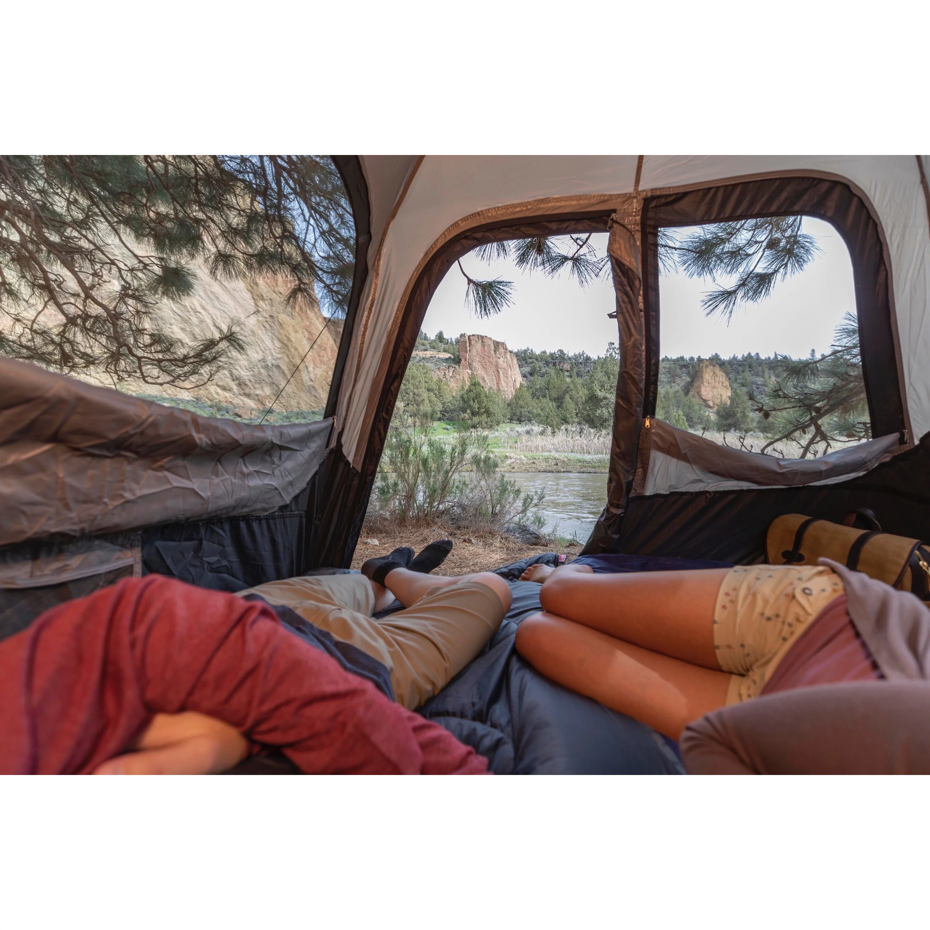 Coleman 6-Person Cabin Camping Tent with Instant Setup, 1 Room, Gray - Womvr